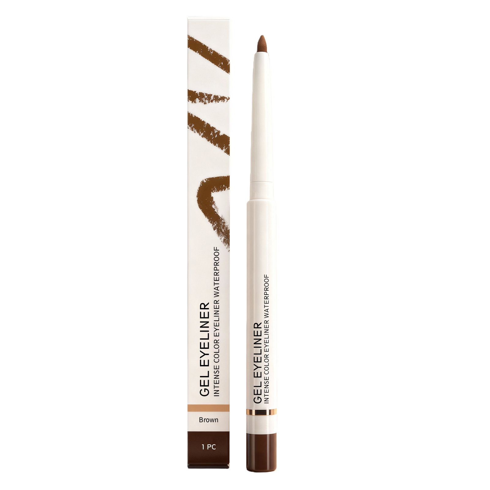 (Black) Matte Waterproof Eye Liner Pen Natural Anti Smudge Easy Grip Silky Smooth Rich Color Eye Beauty
