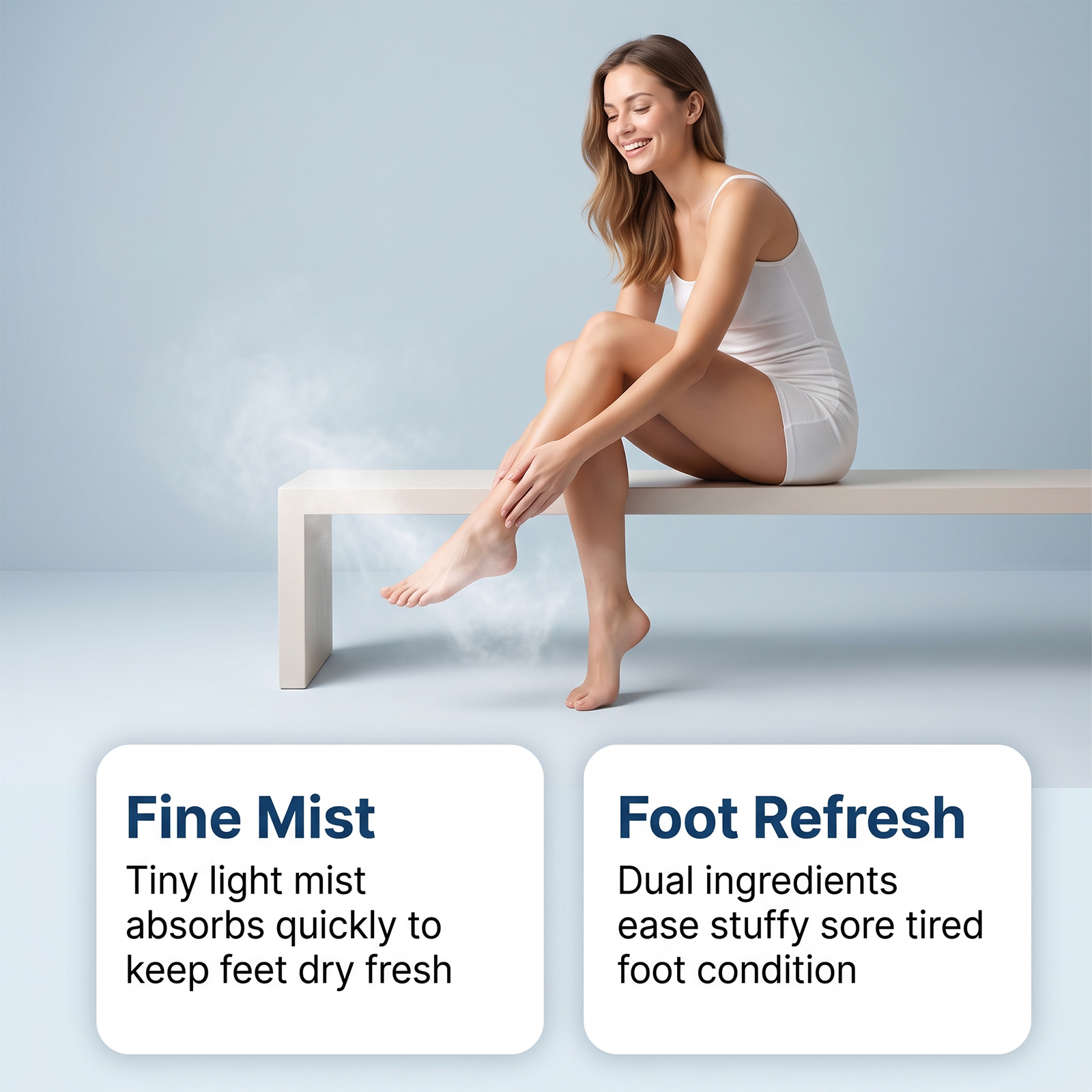 Foot Care Spray Fresh Moist Easy Absorb Dry Convenient Sole Instep Skin Daily Comfort Treatment