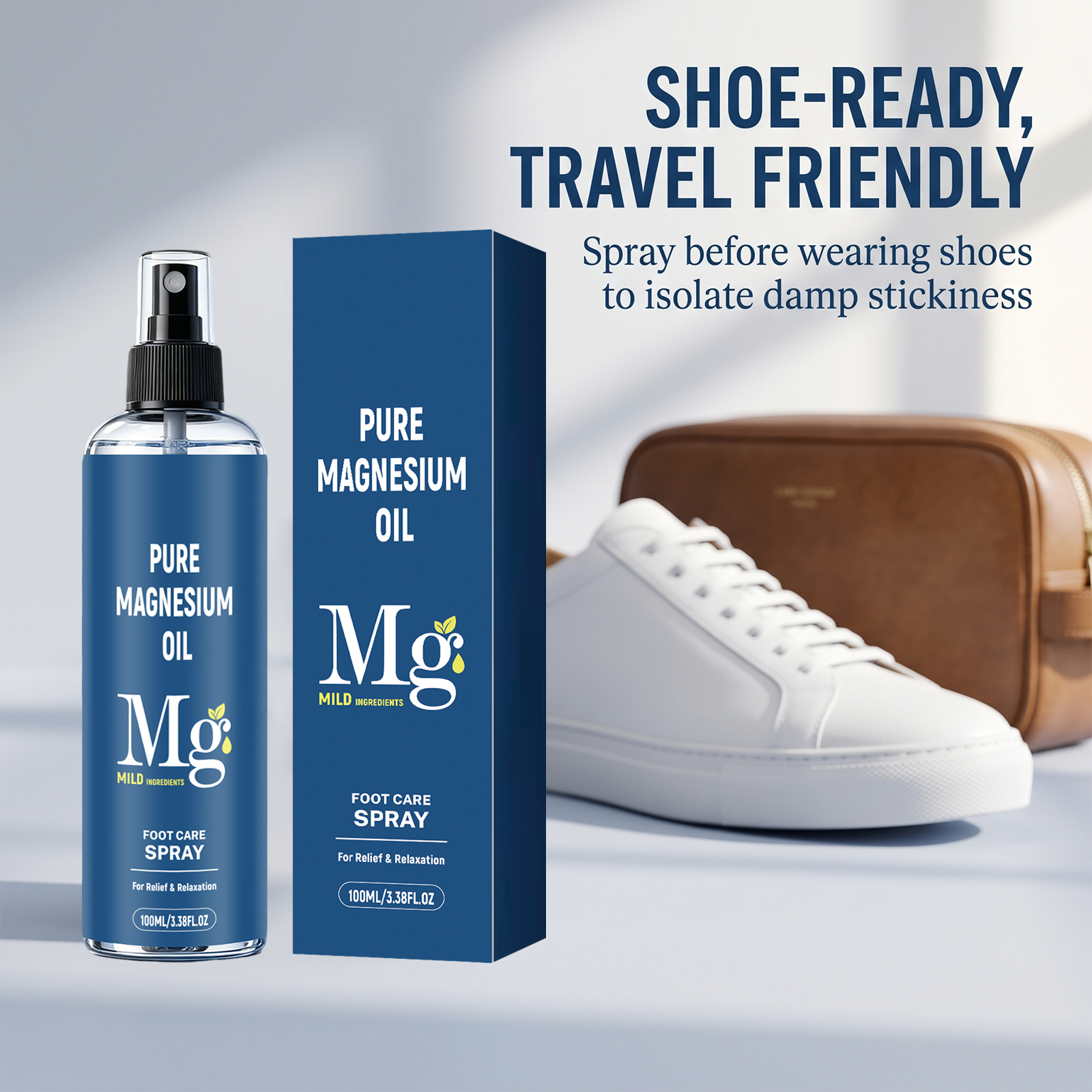 Foot Care Spray Fresh Moist Easy Absorb Dry Convenient Sole Instep Skin Daily Comfort Treatment