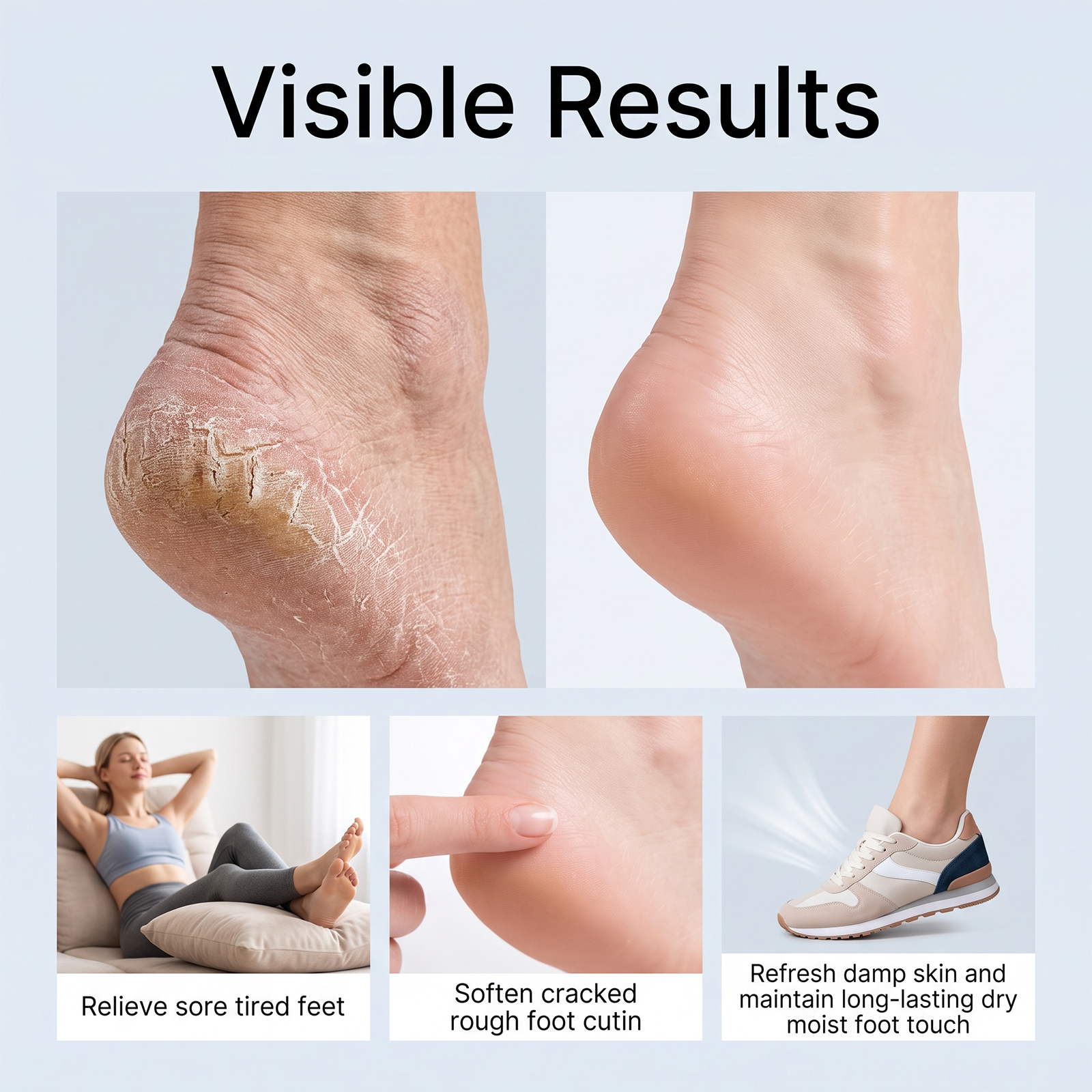 Foot Care Spray Fresh Moist Easy Absorb Dry Convenient Sole Instep Skin Daily Comfort Treatment