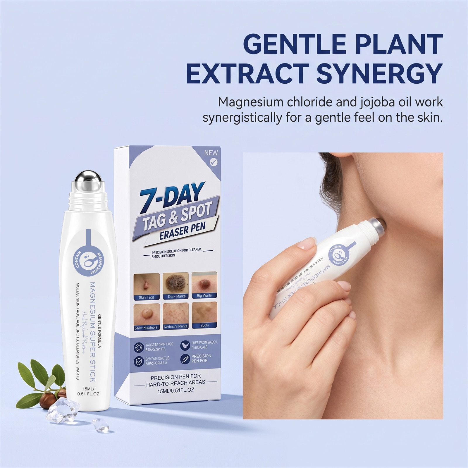 Skin Magnesium Oil Care Pen Mild Formula Nourish Body Skin Smooth Rejuvenate Moisturize Care Skin