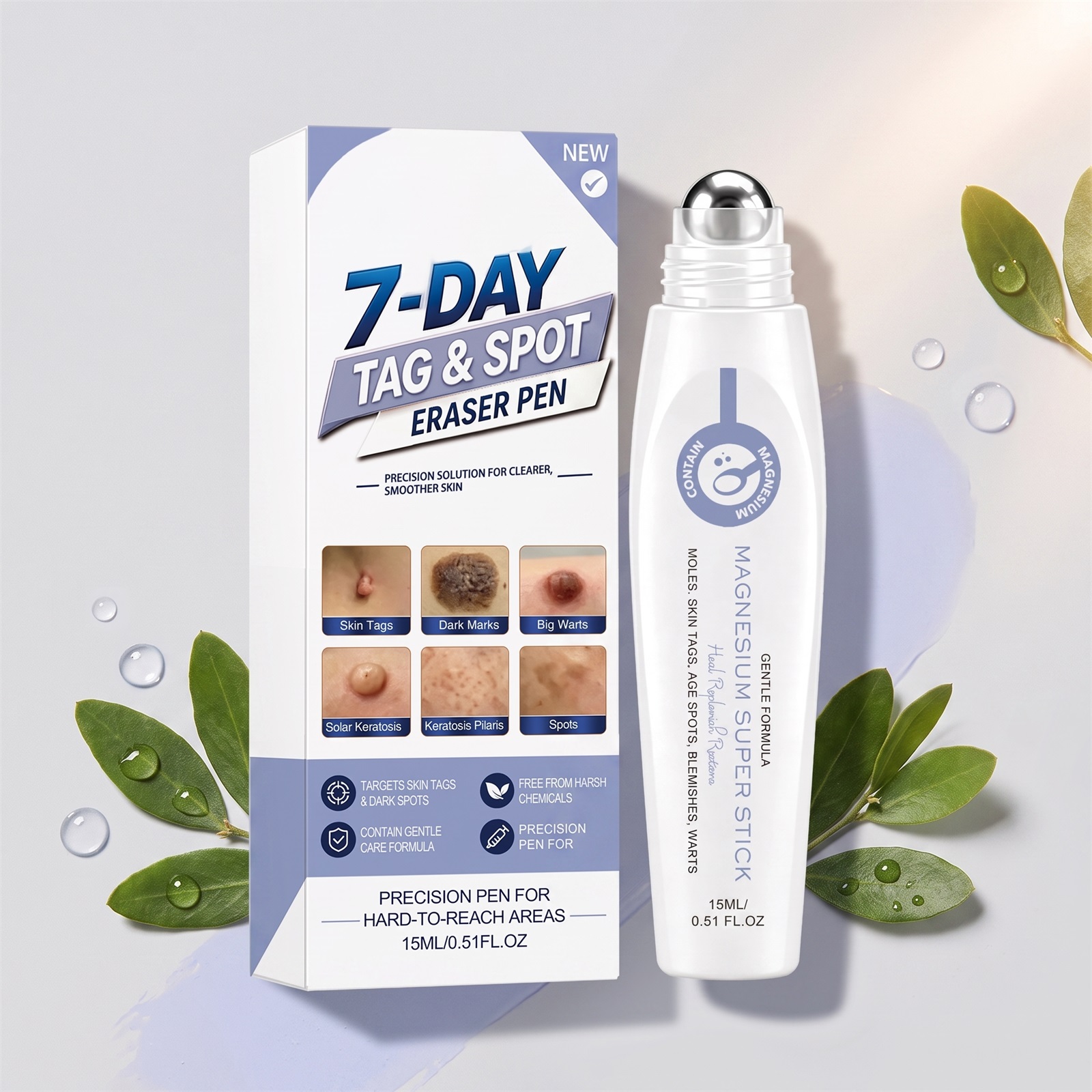 Skin Magnesium Oil Care Pen Mild Formula Nourish Body Skin Smooth Rejuvenate Moisturize Care Skin