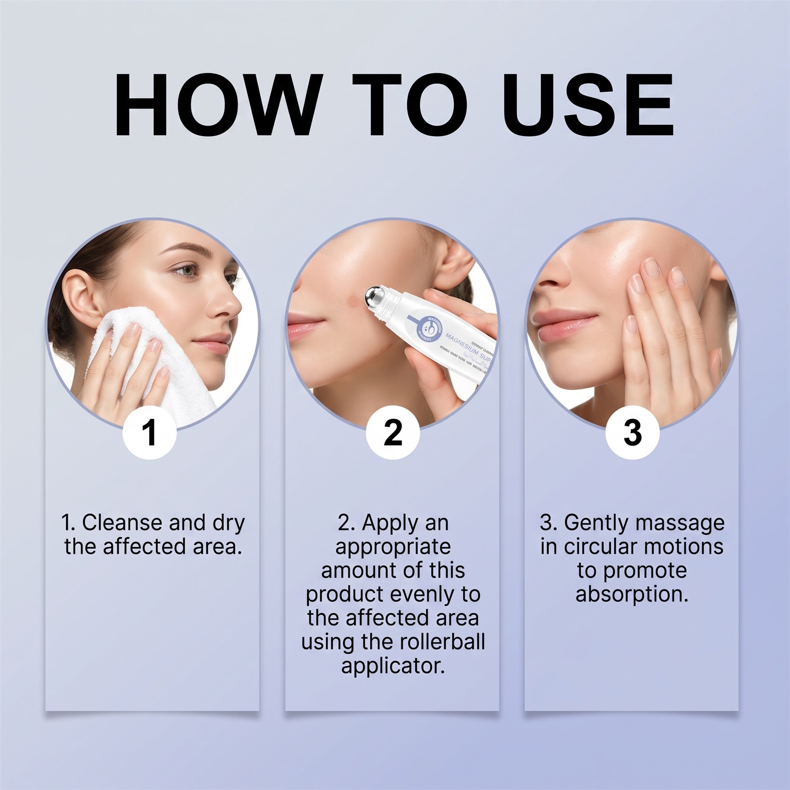 Skin Magnesium Oil Care Pen Mild Formula Nourish Body Skin Smooth Rejuvenate Moisturize Care Skin