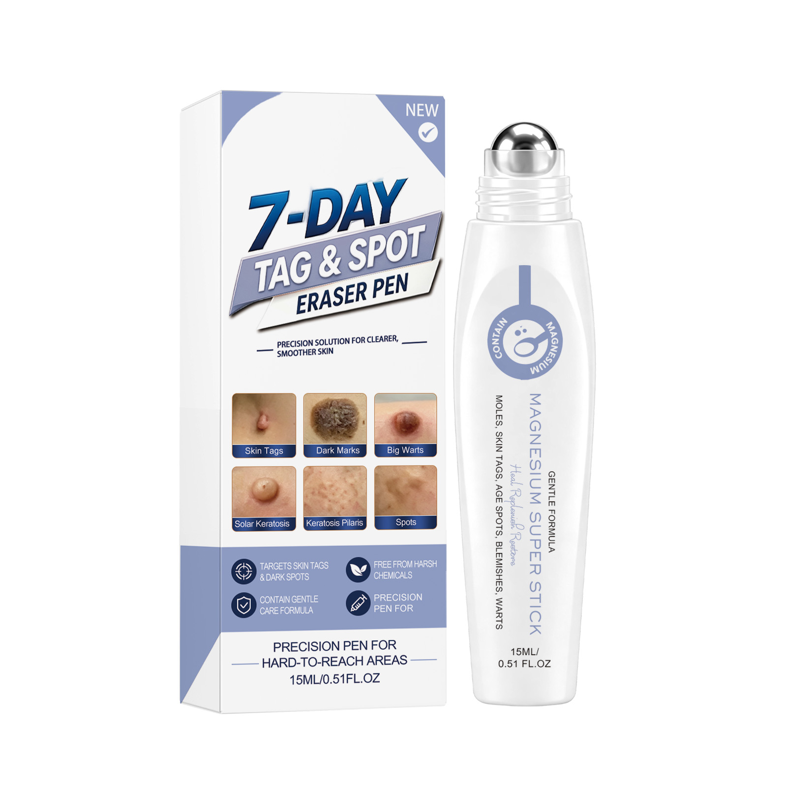 Skin Magnesium Oil Care Pen Mild Formula Nourish Body Skin Smooth Rejuvenate Moisturize Care Skin