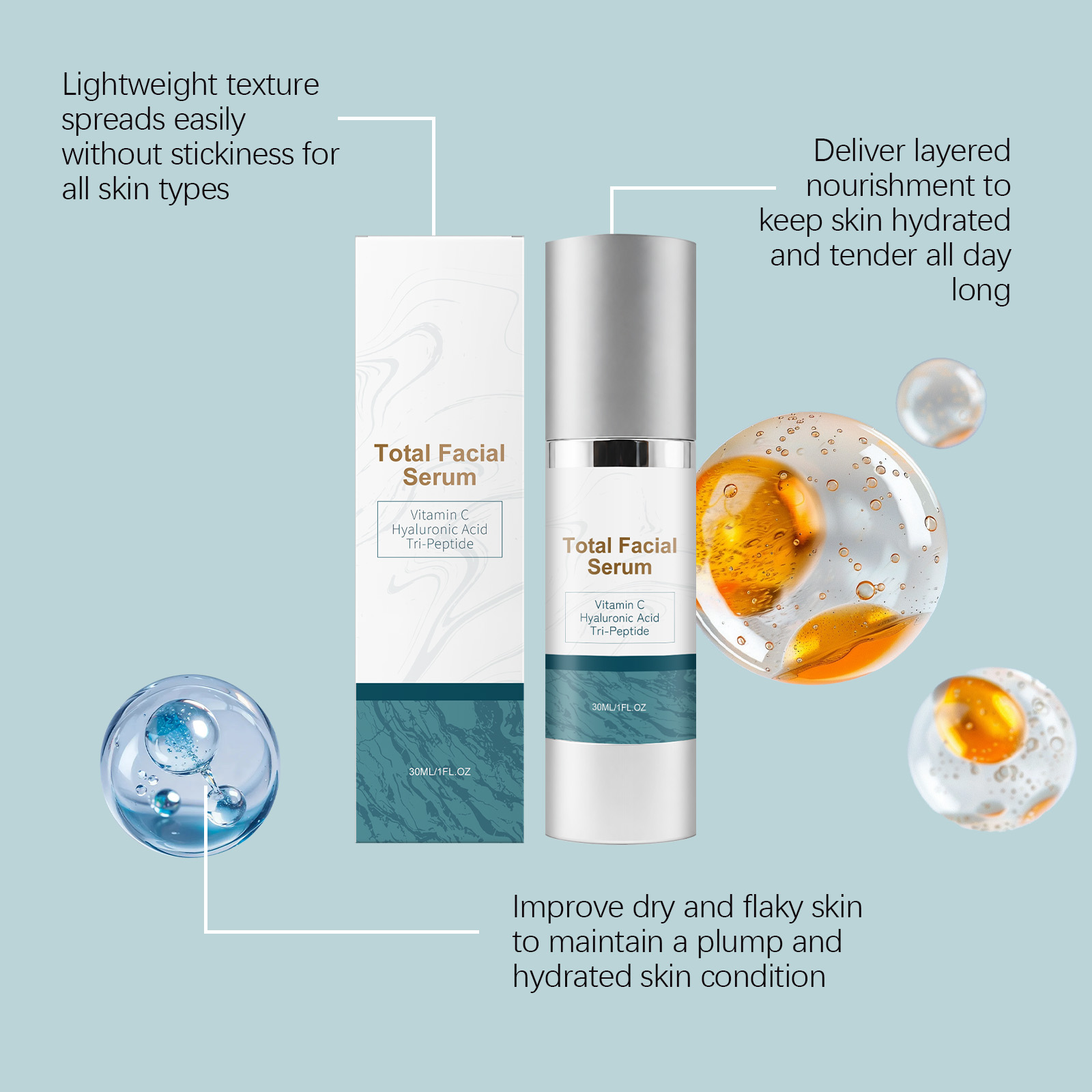 Facial Essence Tender Skin Moisturizing Glossy Daily Hydrating Mild Refreshing Skincare Facial Care