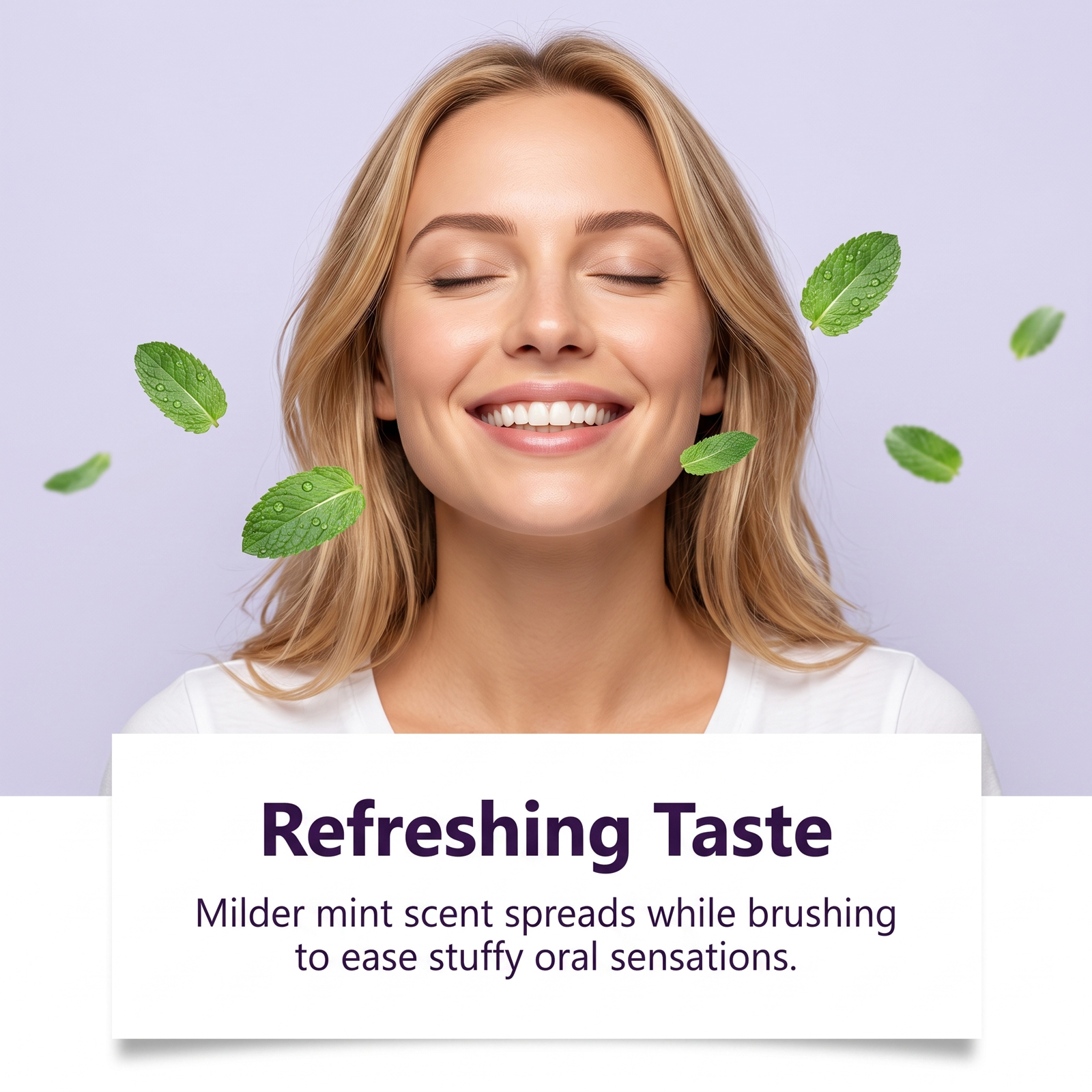 Purple Toothpaste Gentle Clean Teeth Remove Yellow Stains Fresh Soft Comfort Oral Care