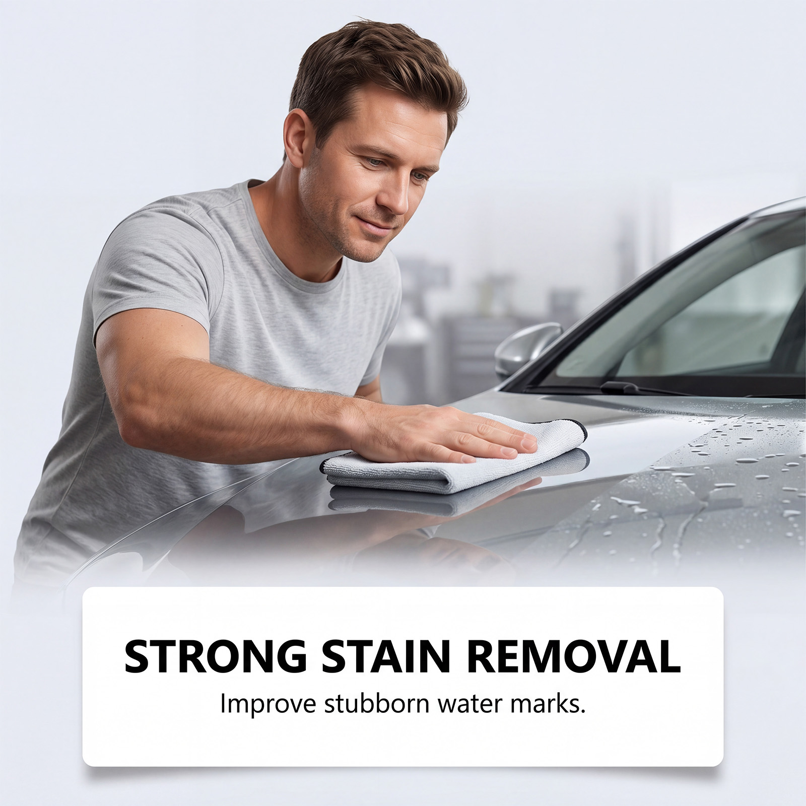 Car Water Stain Cleaner Efficient Detergent For Windshield Window Daily Gloss Maintenance