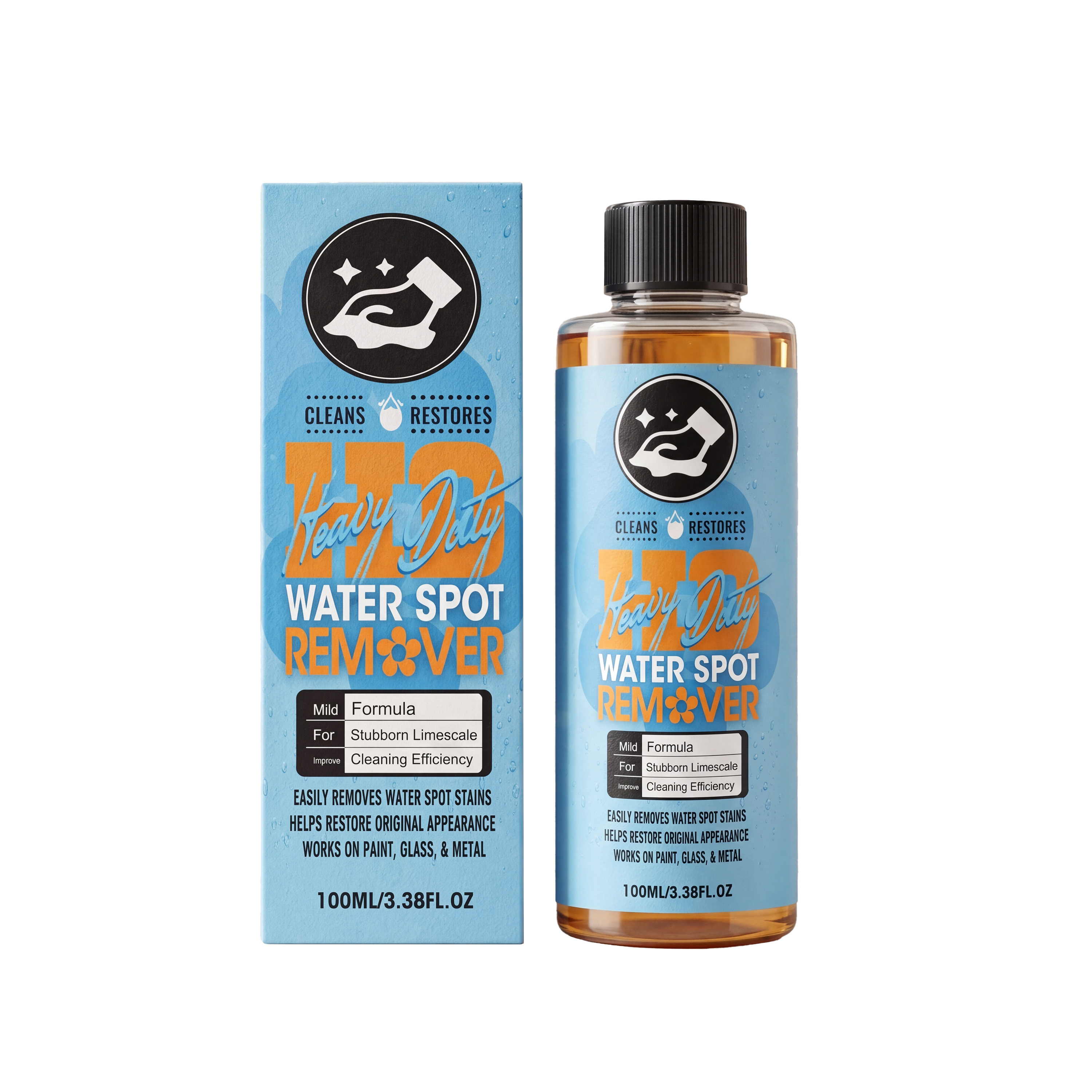 Car Water Stain Cleaner Efficient Detergent For Windshield Window Daily Gloss Maintenance