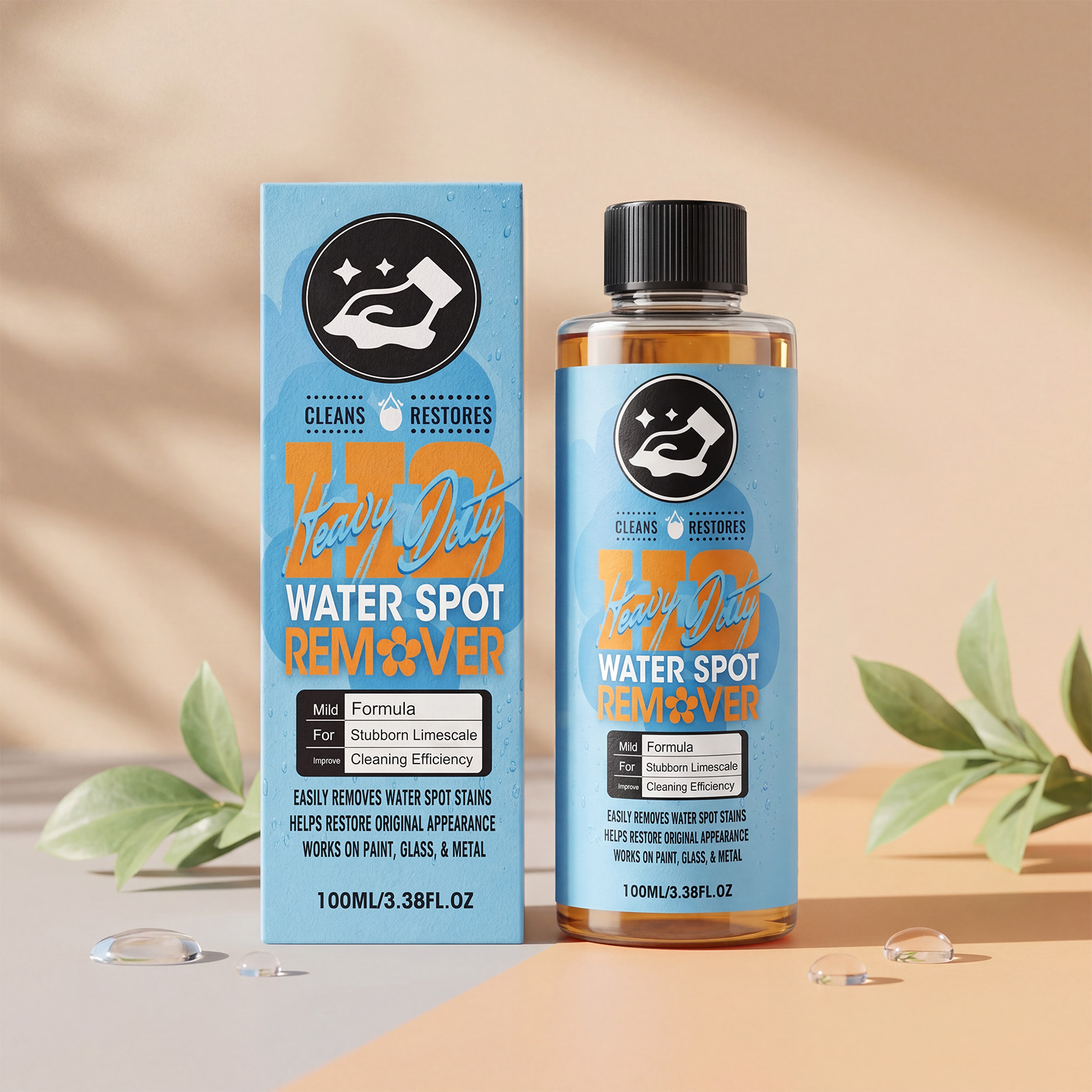 Car Water Stain Cleaner Efficient Detergent For Windshield Window Daily Gloss Maintenance
