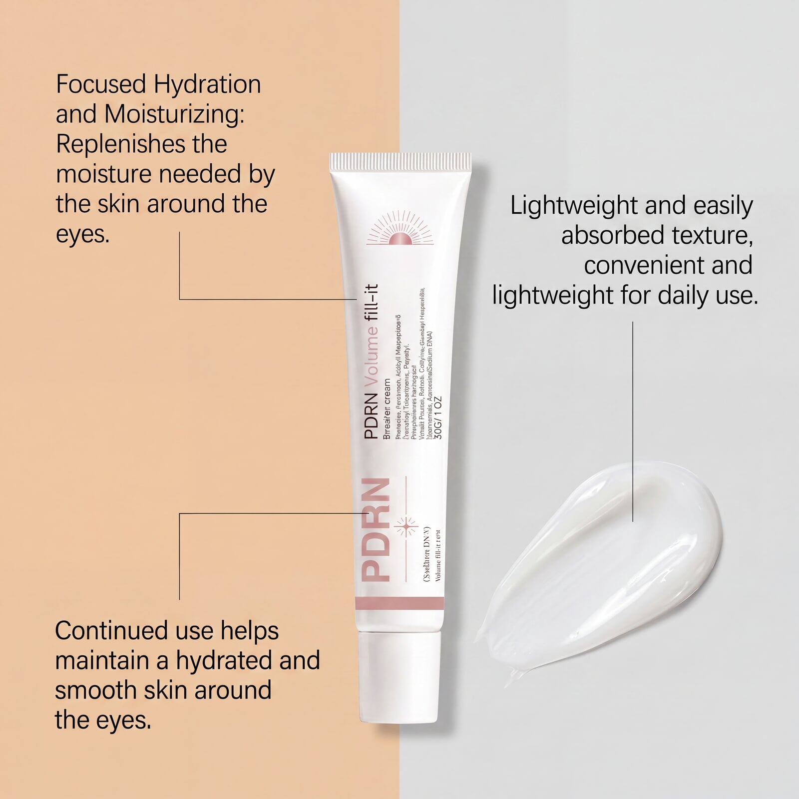 Rich Nourishing Eye Cream Soft Smooth Light Moisturizing Skin Delicate Hydrating Daily Eye Care