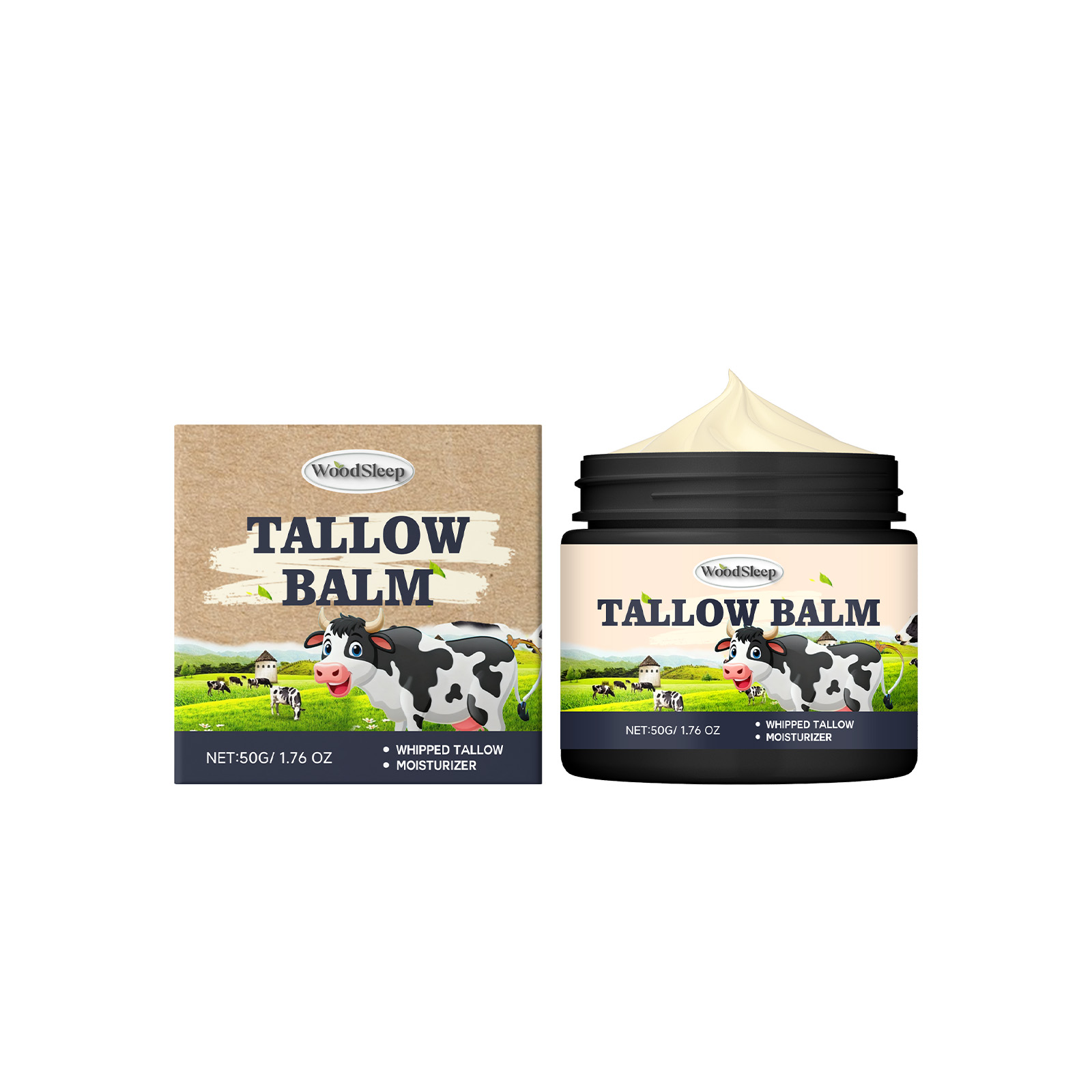Tallow Moisturizing Cream For Body Skin Smooth Delicate Elastic Hydrating Soft Nourishing Care Lotion