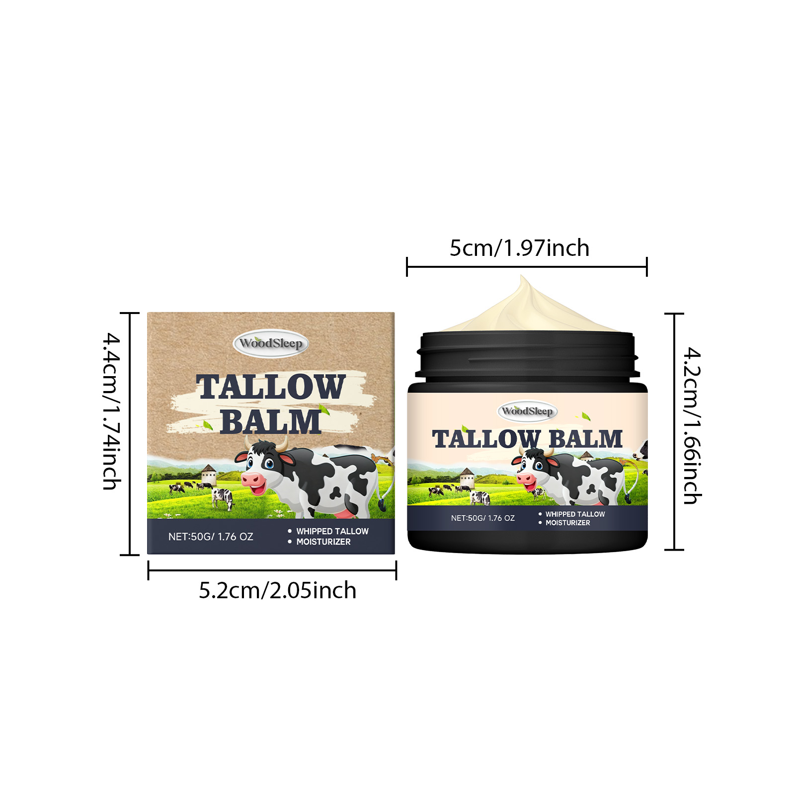Tallow Moisturizing Cream For Body Skin Smooth Delicate Elastic Hydrating Soft Nourishing Care Lotion