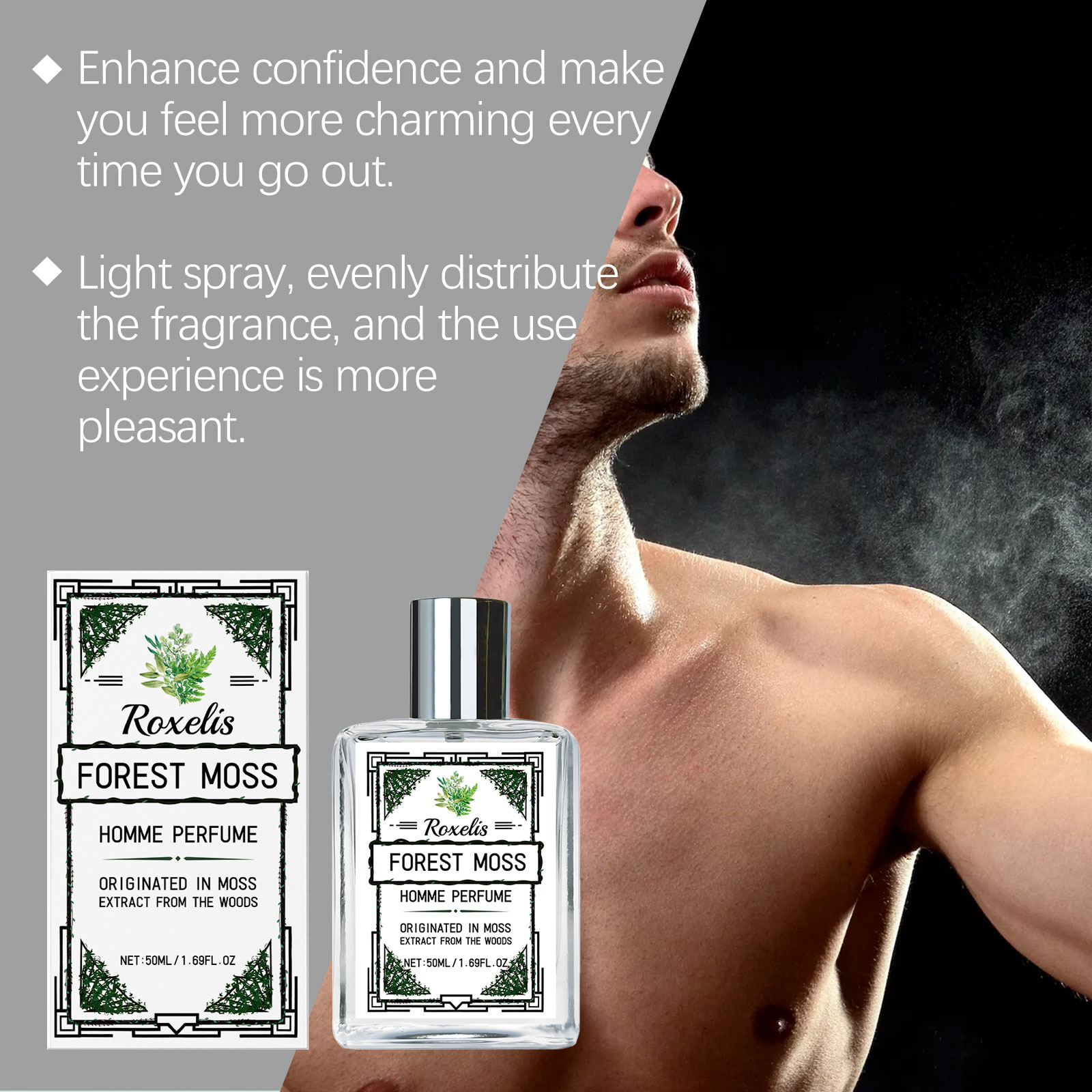 Men Perfume Fresh Forest Cologne Woody Fragrance Mild Gentle Long Lasting Charming Male Daily Scent