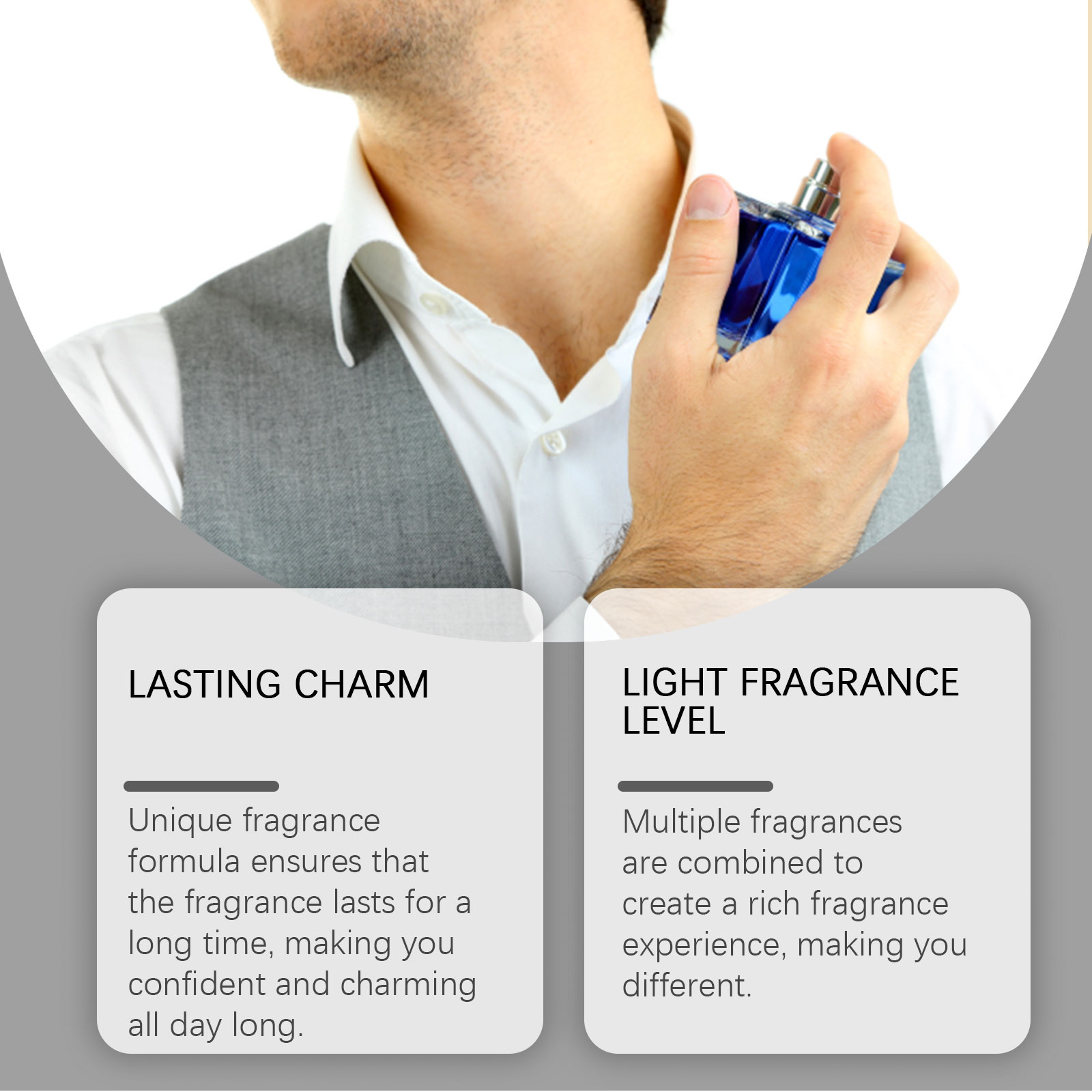 Men Perfume Fresh Forest Cologne Woody Fragrance Mild Gentle Long Lasting Charming Male Daily Scent