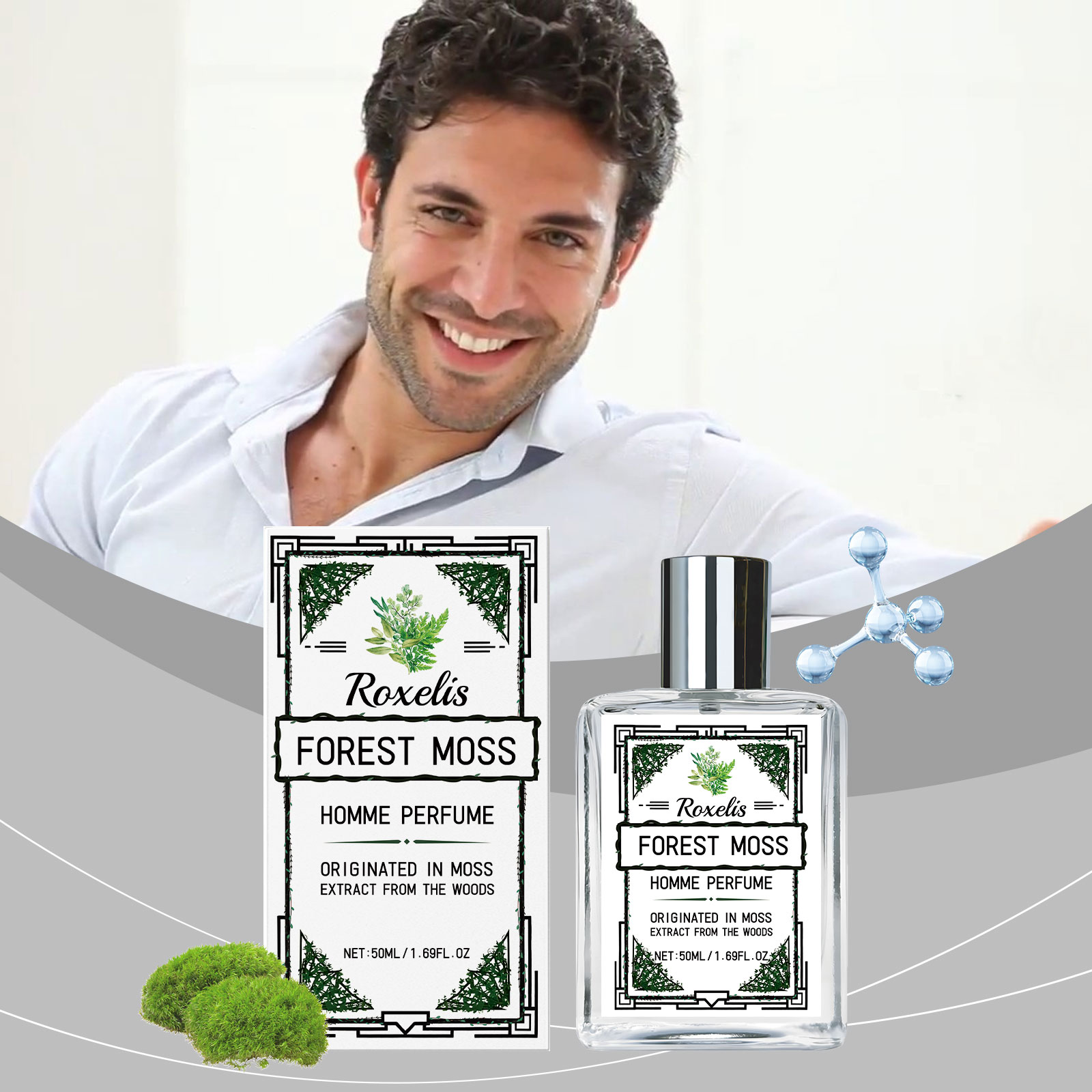 Men Perfume Fresh Forest Cologne Woody Fragrance Mild Gentle Long Lasting Charming Male Daily Scent