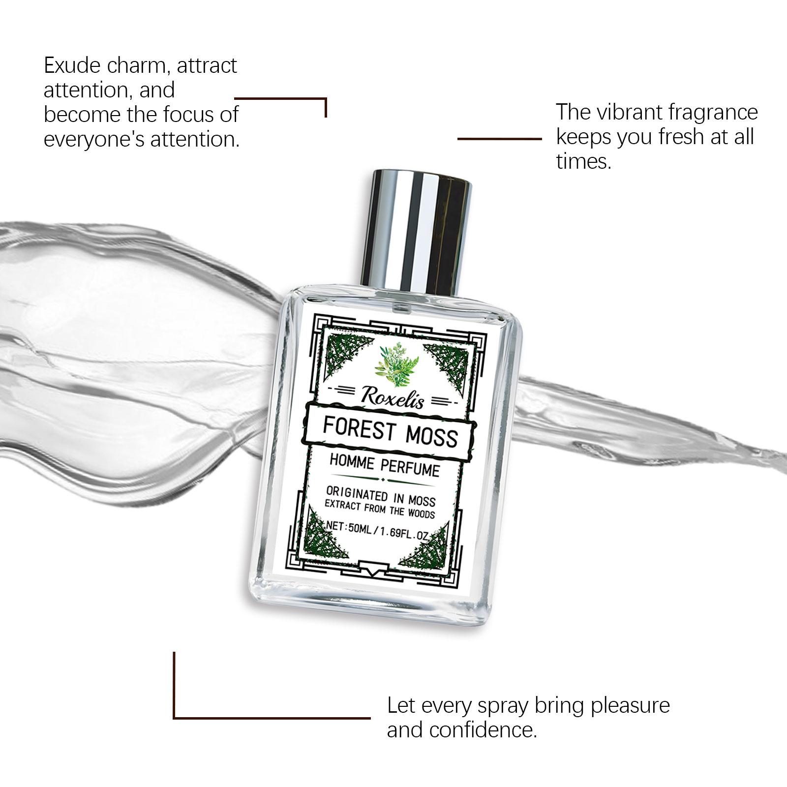 Men Perfume Fresh Forest Cologne Woody Fragrance Mild Gentle Long Lasting Charming Male Daily Scent