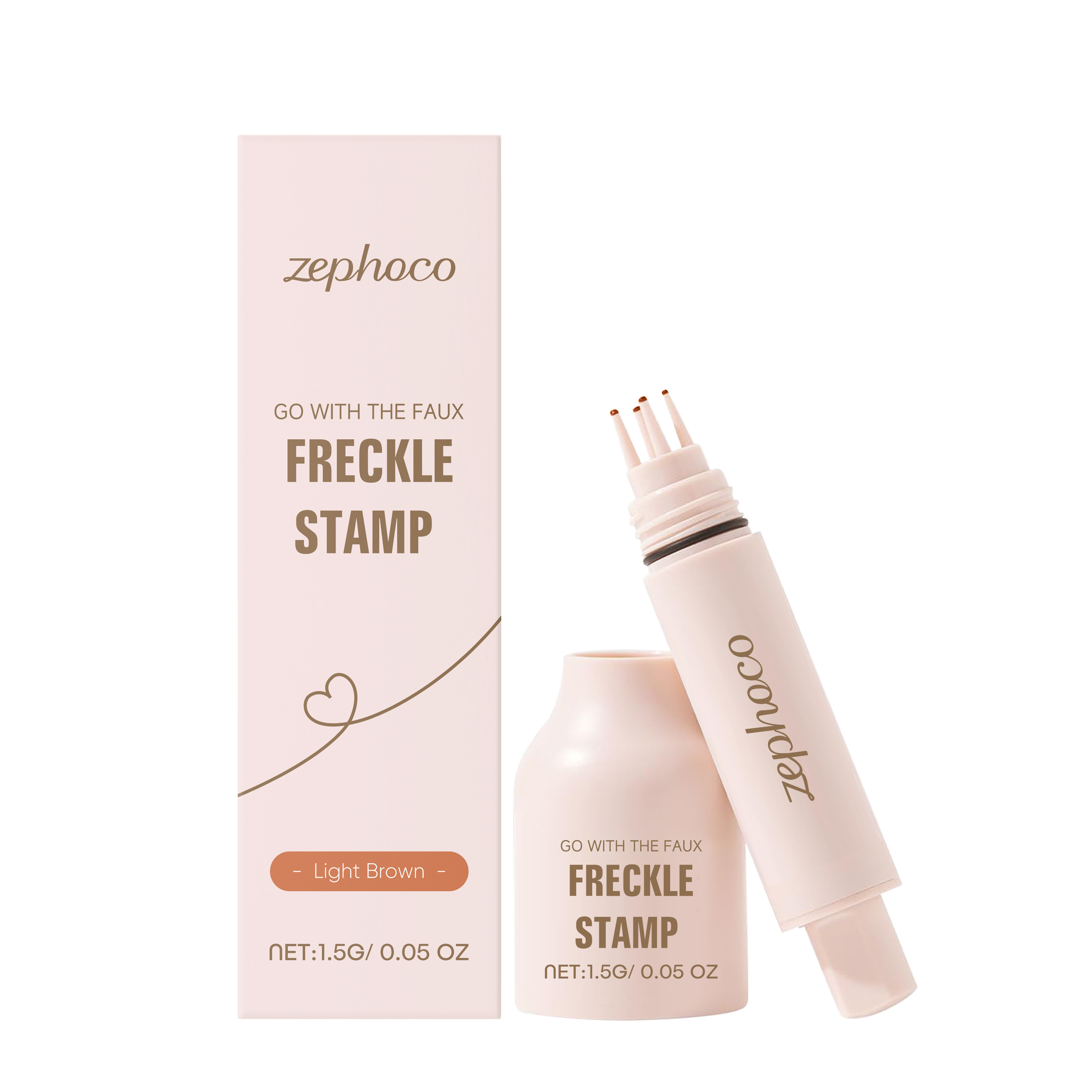 Light Brown Natural Freckle Pen Smooth Strokes Easy Coloring Creative Makeup For Face Spot Drawing
