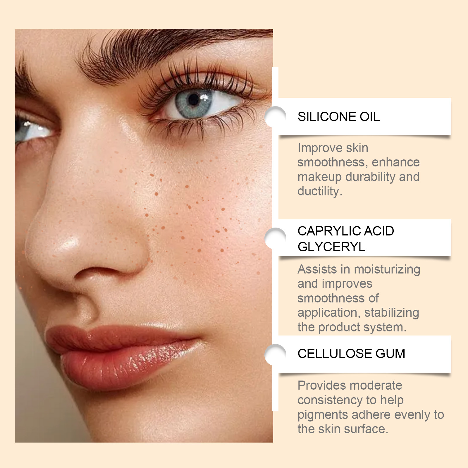 Light Brown Natural Freckle Pen Smooth Strokes Easy Coloring Creative Makeup For Face Spot Drawing