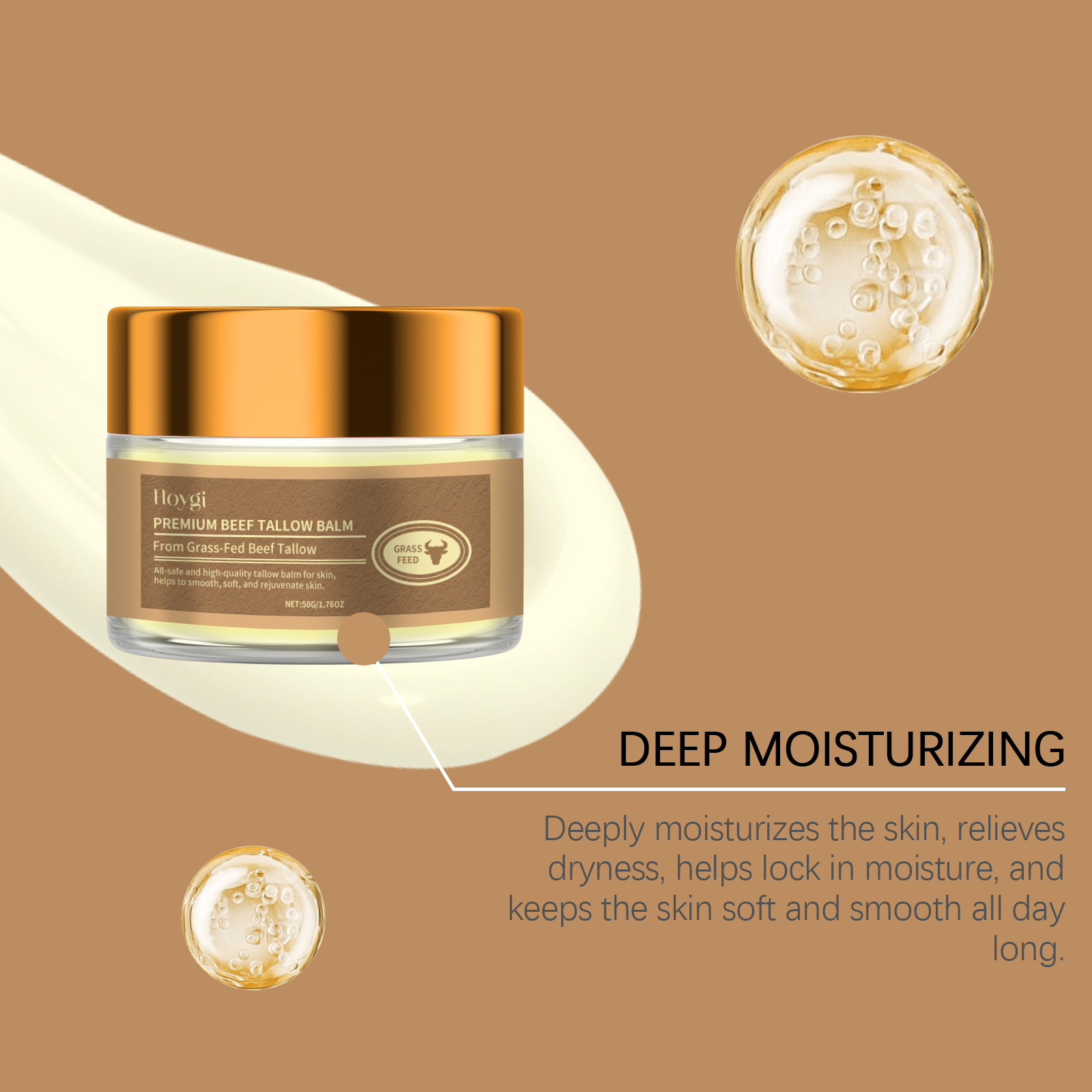 Tallow Moisturizing Skin Cream Hydrate And Nourish Dry Rough Skin Soften Beauty Facial Cream