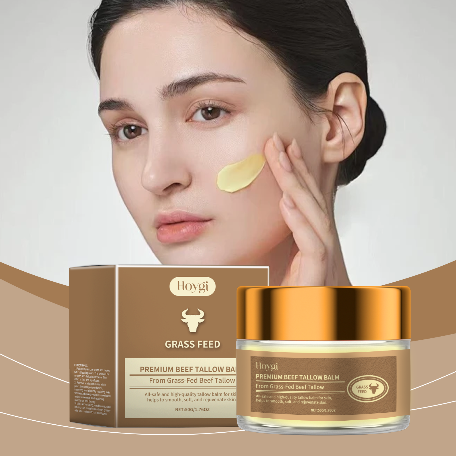 Tallow Moisturizing Skin Cream Hydrate And Nourish Dry Rough Skin Soften Beauty Facial Cream