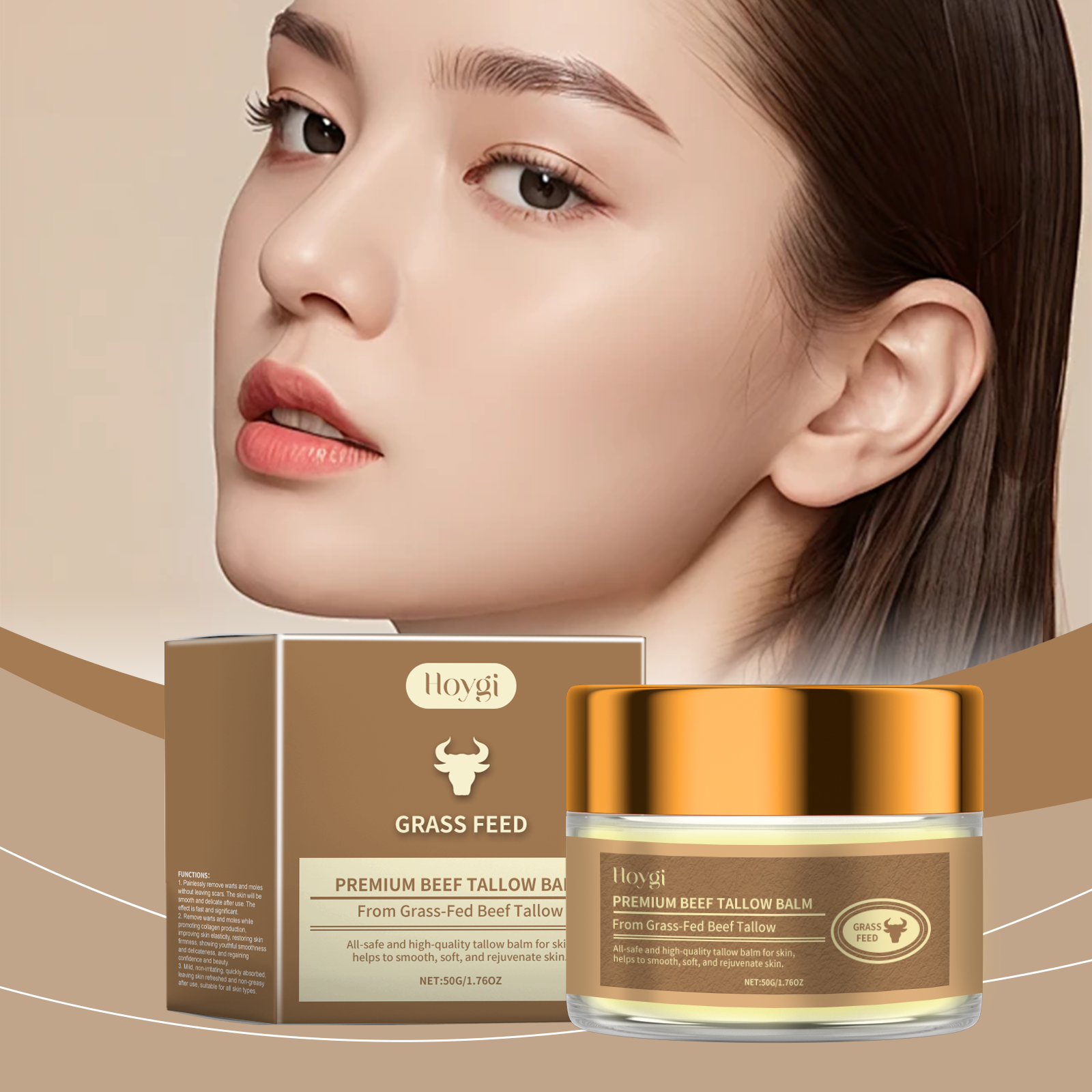 Tallow Moisturizing Skin Cream Hydrate And Nourish Dry Rough Skin Soften Beauty Facial Cream