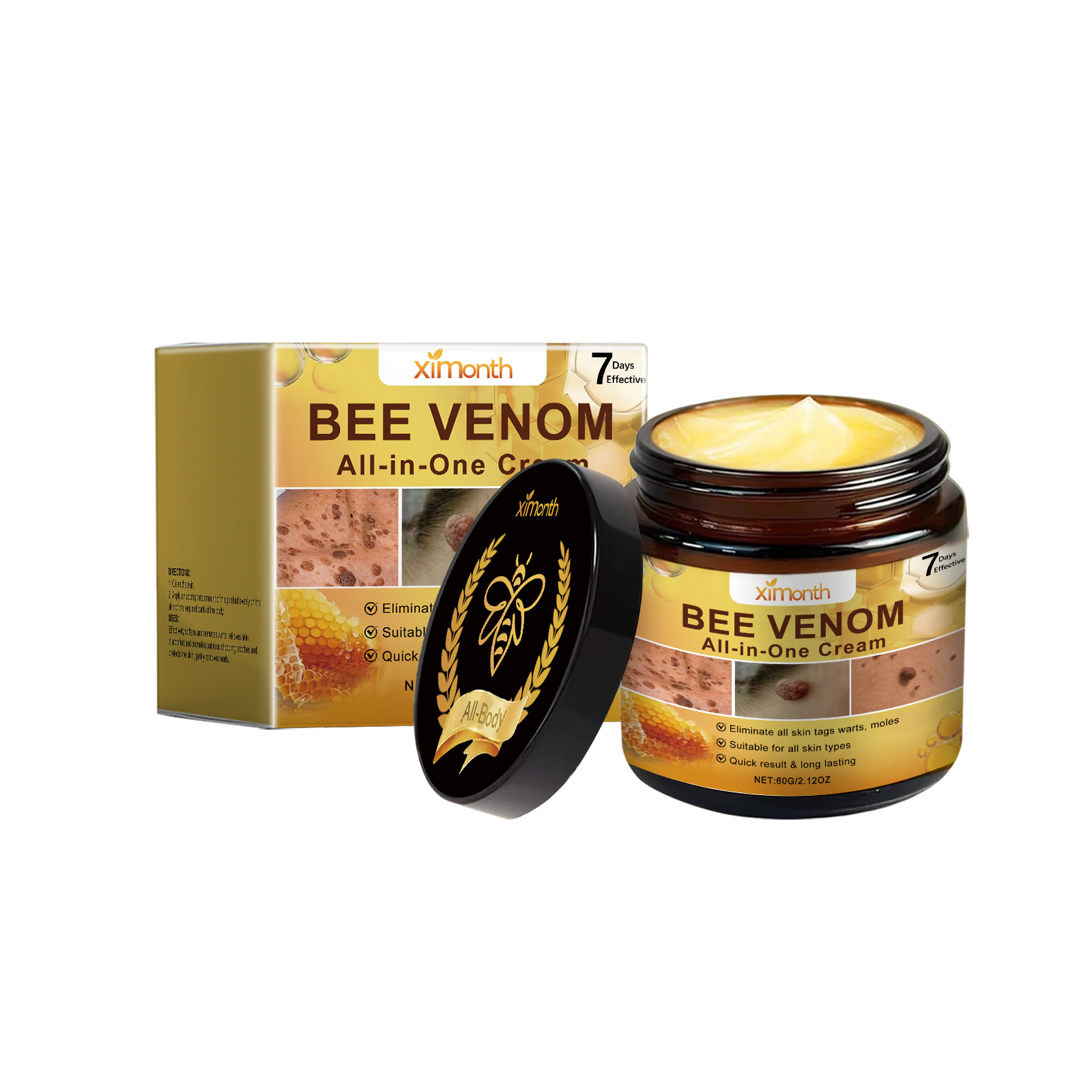 Bee Venom Skin Care Cream Body Skin Clean Remove Warts Smooth Body Skin Care Lotion