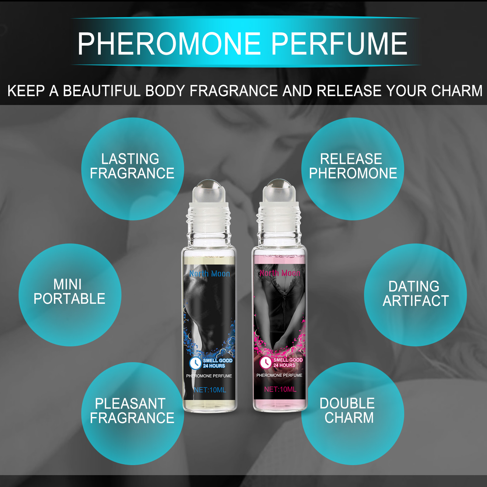 Pheromone Roll On Perfume Long Lasting Natural Scent For Daily Wear And Romantic Occasions 10ml