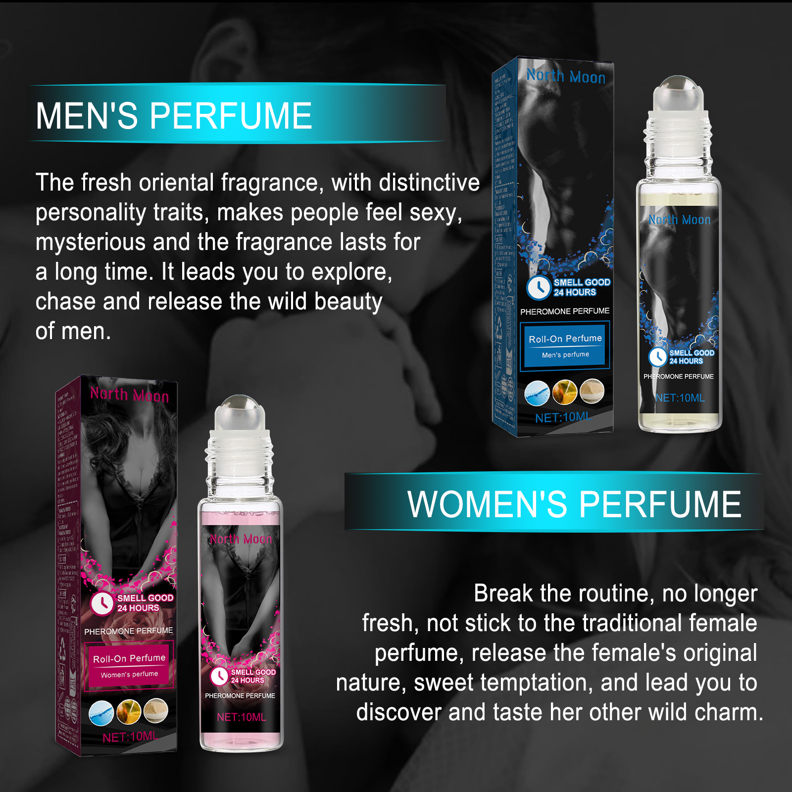 Pheromone Roll On Perfume Long Lasting Natural Scent For Daily Wear And Romantic Occasions 10ml