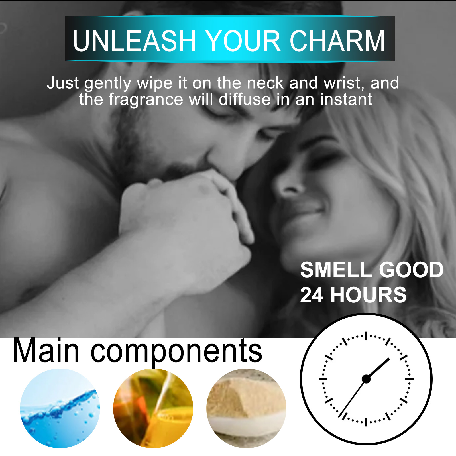 Pheromone Roll On Perfume Long Lasting Natural Scent For Daily Wear And Romantic Occasions 10ml