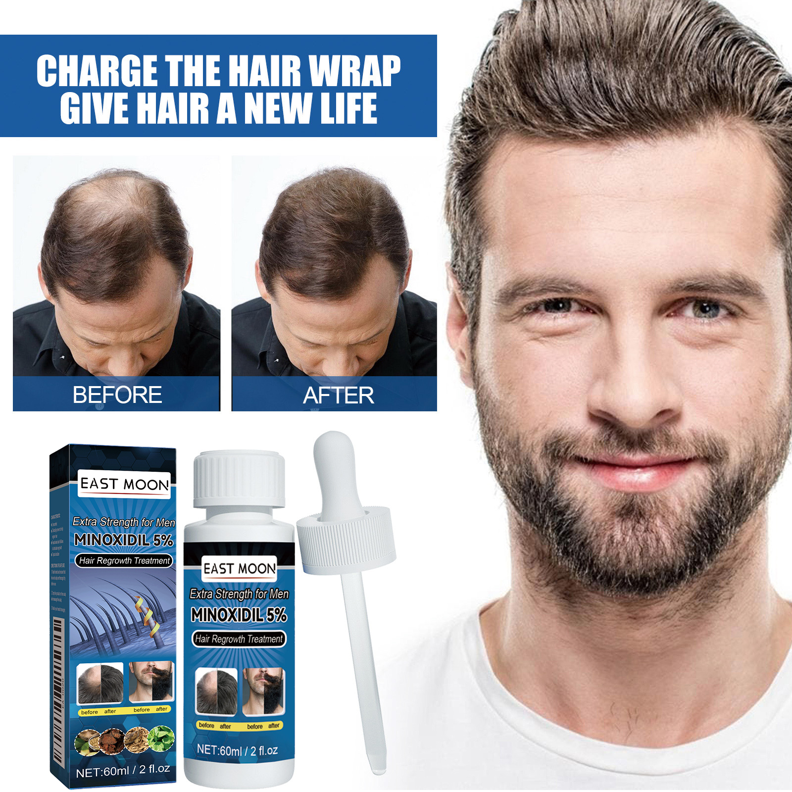Men Hair Care Liquid Scalp Nourishing For Hair Beard Shine And Follicle Care Daily Treatment