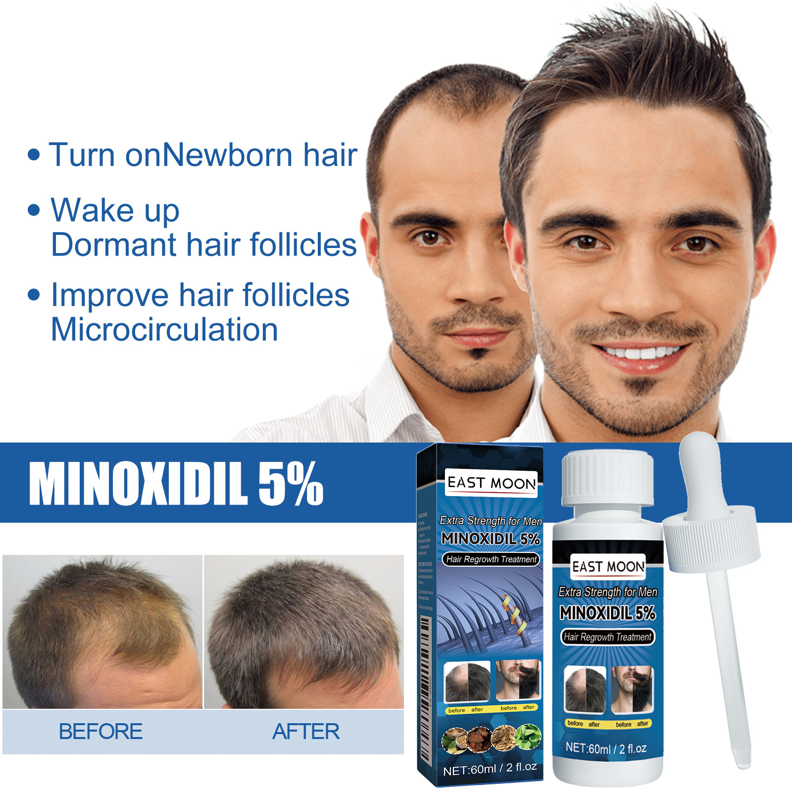 Men Hair Care Liquid Scalp Nourishing For Hair Beard Shine And Follicle Care Daily Treatment