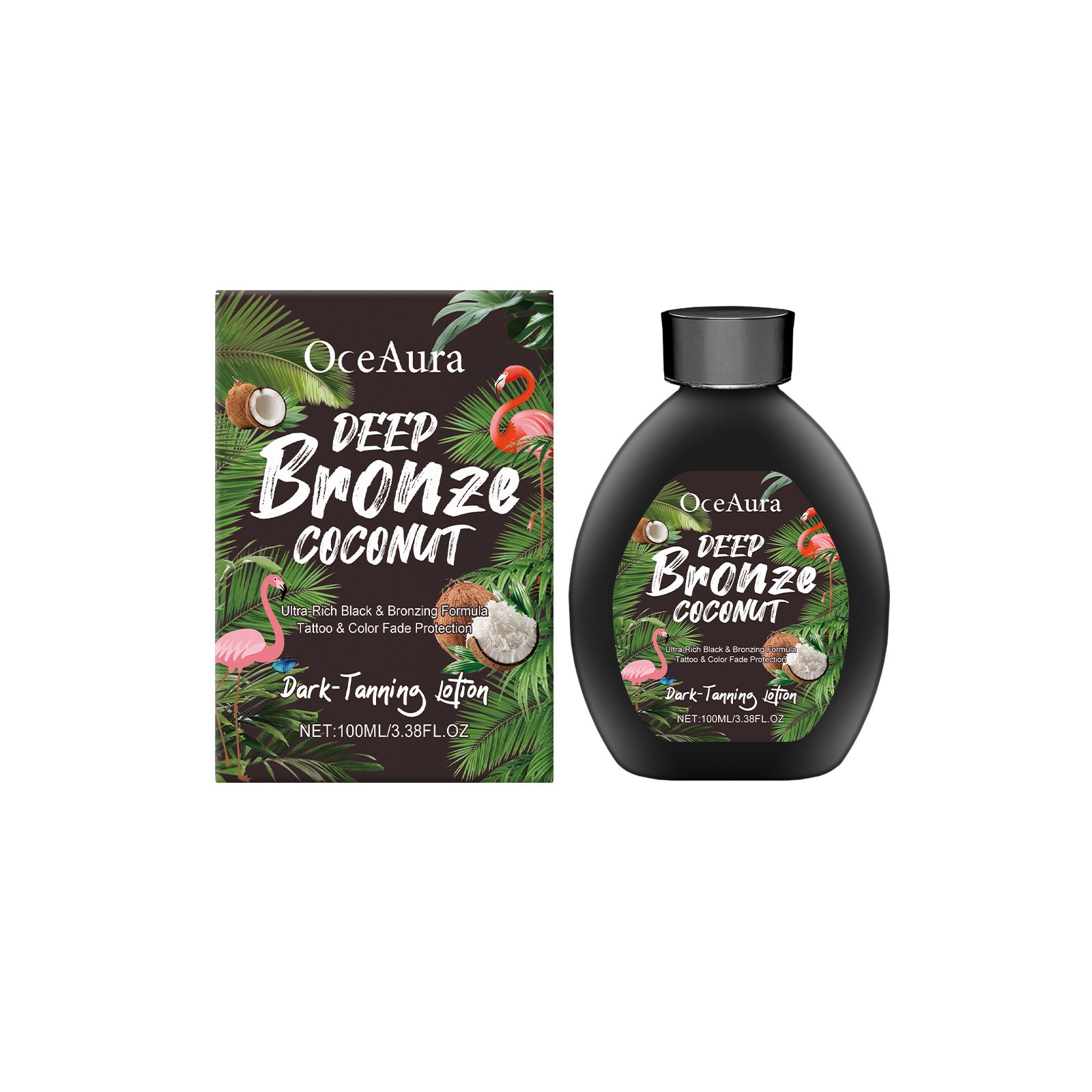 Coconut Tanning Lotion For Summer Bronzed Glow Moisturizing Even Skin Tone Daily Body Care