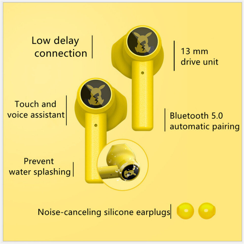 Pokemon Pikachu TWS Wireless Bluetooth headset