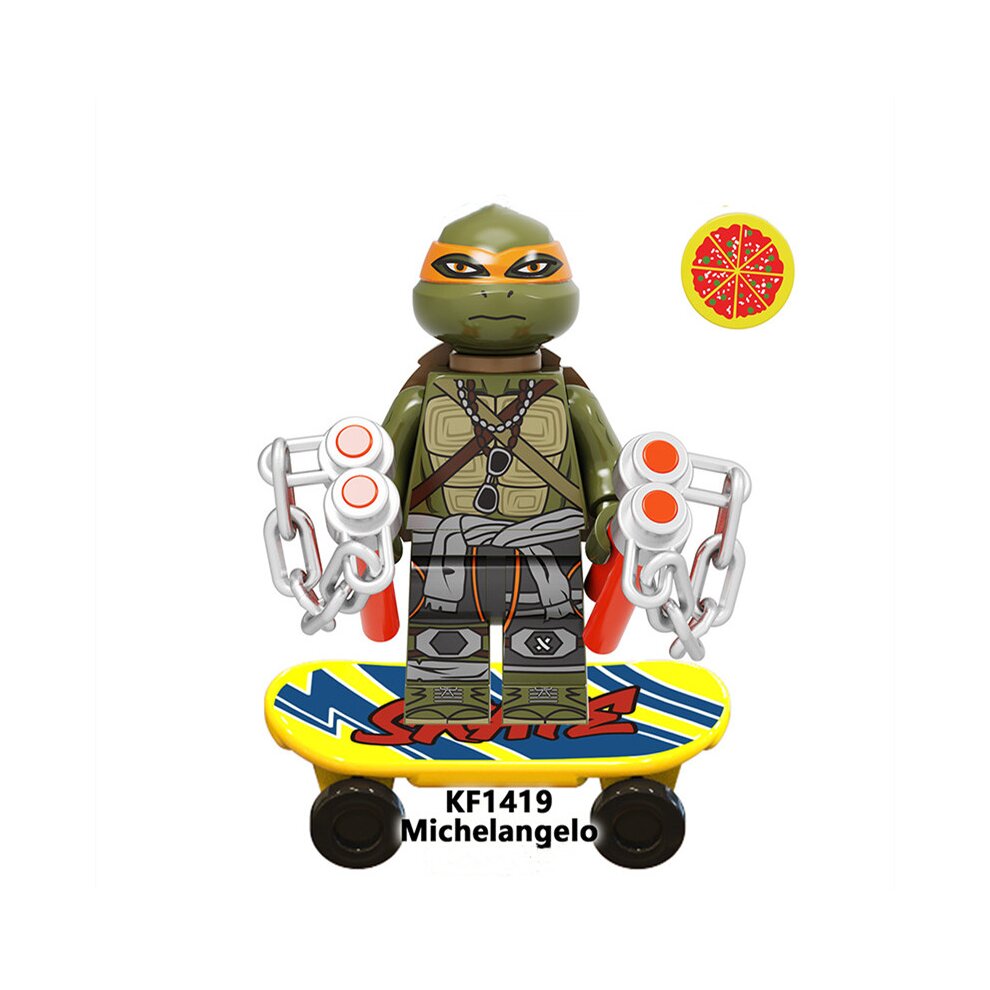 12PCS Teenage Mutant Ninja Turtles Figures Toys Fit Lego