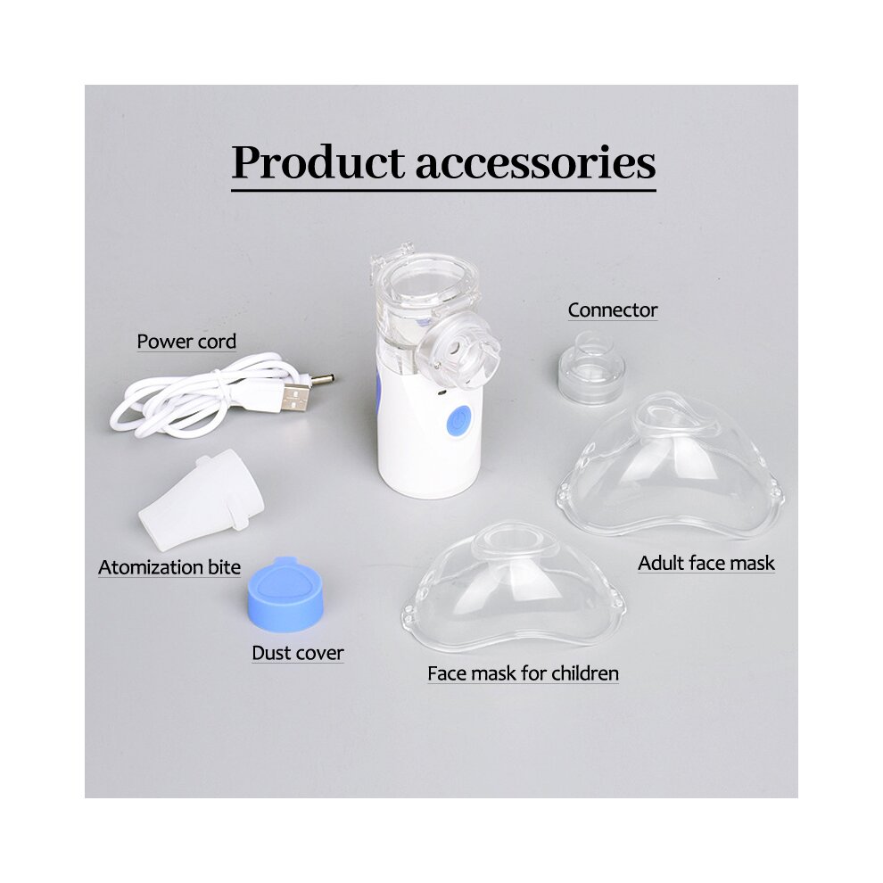 Portable Nebulize Inhaler Machine Ultrasonic Respirator Rechargeable Handheld