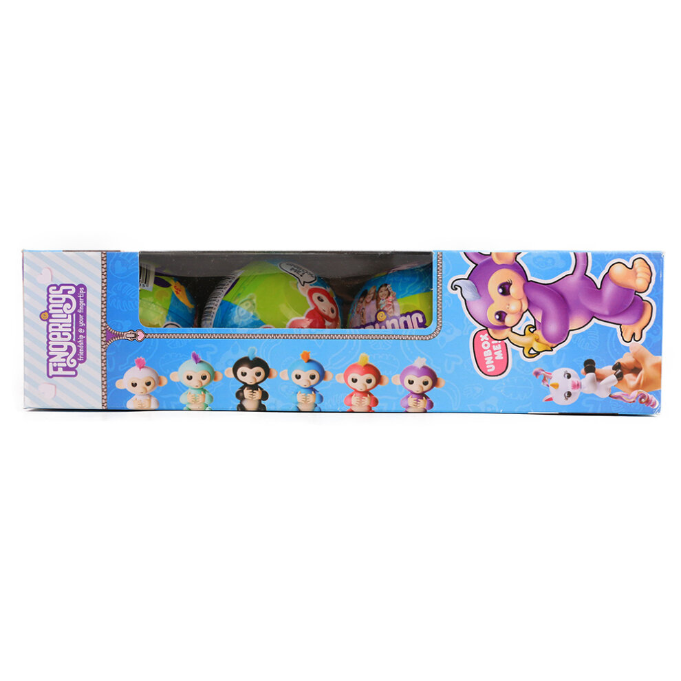 (4 in 1) Fingerlings Monkey Interactive Baby Pet Blind Box