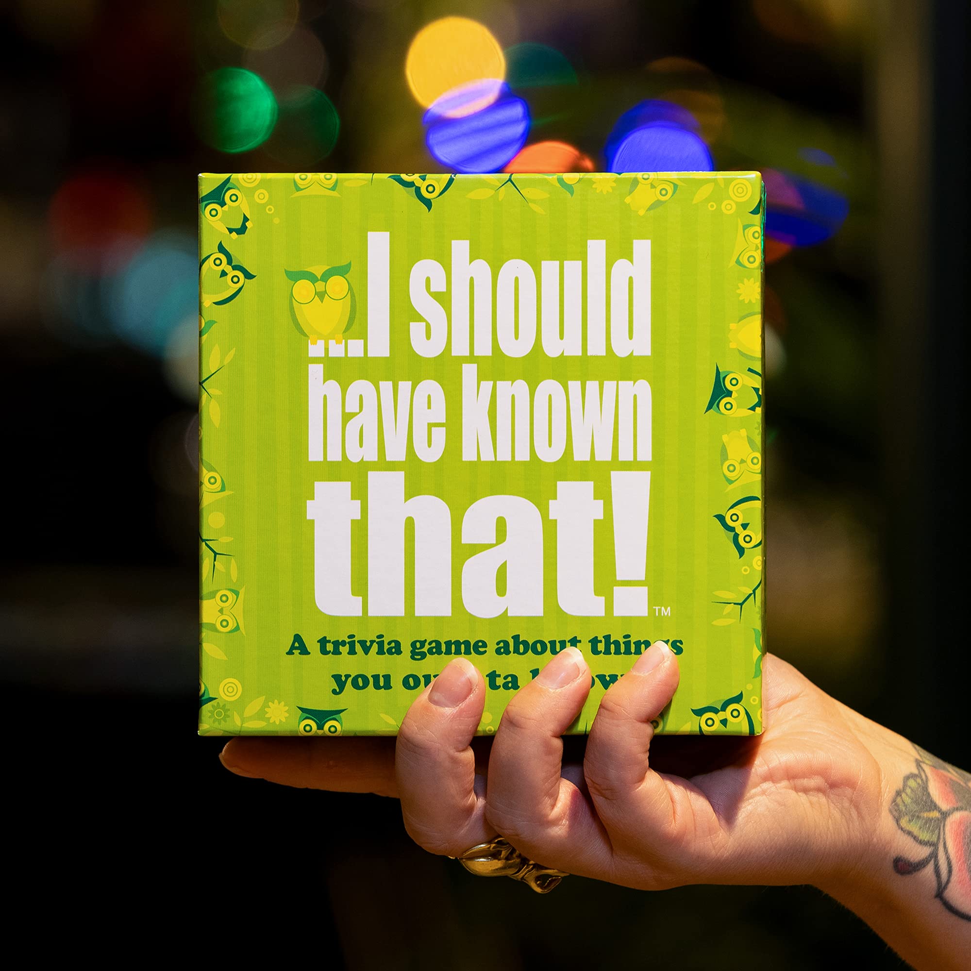 I should have known that Cards About Things You Oughta Know Trivia Card Game Family Board Party Games Toys for Adults Green