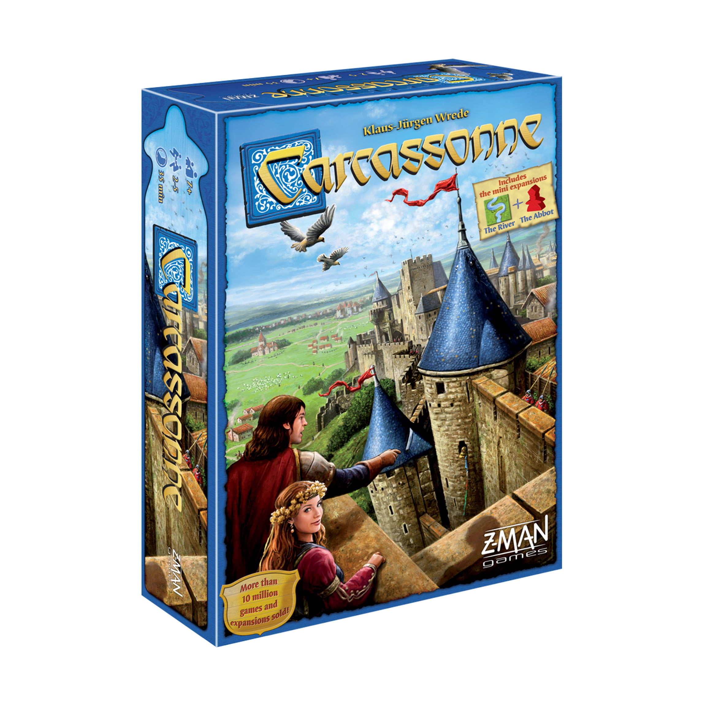 Carcassonne Board Game Family Strategy Board Game BASE GAME for Adults Medieval Adventure Card Game