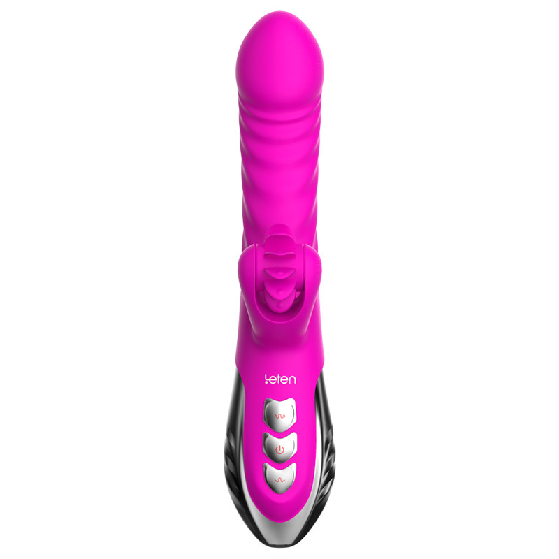 Rolling Licking Rabbit Vibrator Sex Toy for Women Multiple Speeds Vibrating Dildo G-Spot Clitoral Stimulator Waterproof Tongue Oral Clit Licking Vibrator Heating Massager Discreet Packaging