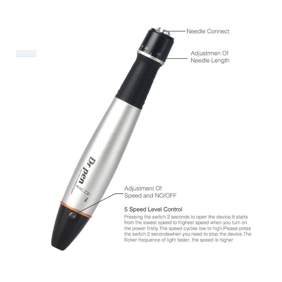 Dr. Pen Ultima A1 Professional Microneedling Pen Electric Collagen Dermapen with 2 Needles Skin Care