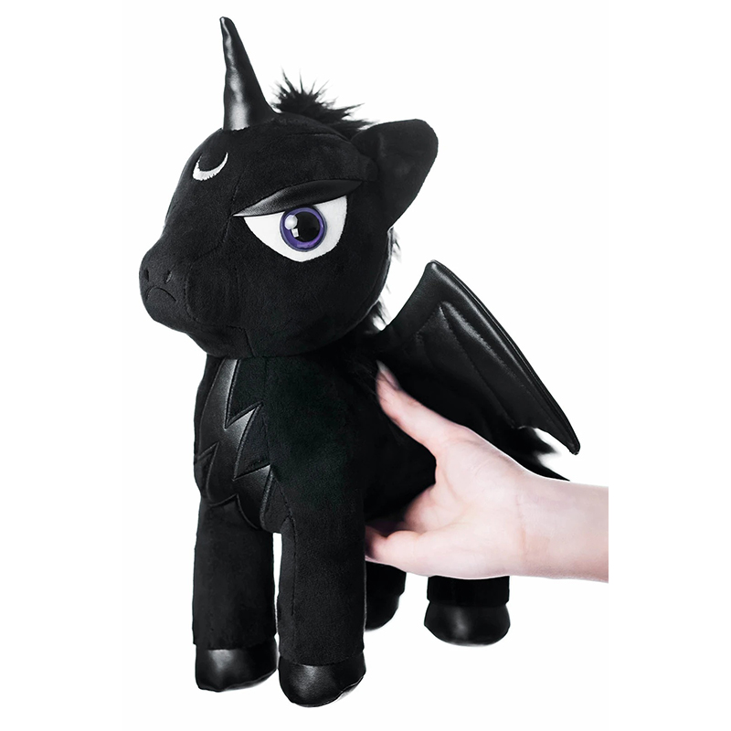 Unicorn Killstar Plush Toys Stuffed Dolls Kids Toys Black 35CM