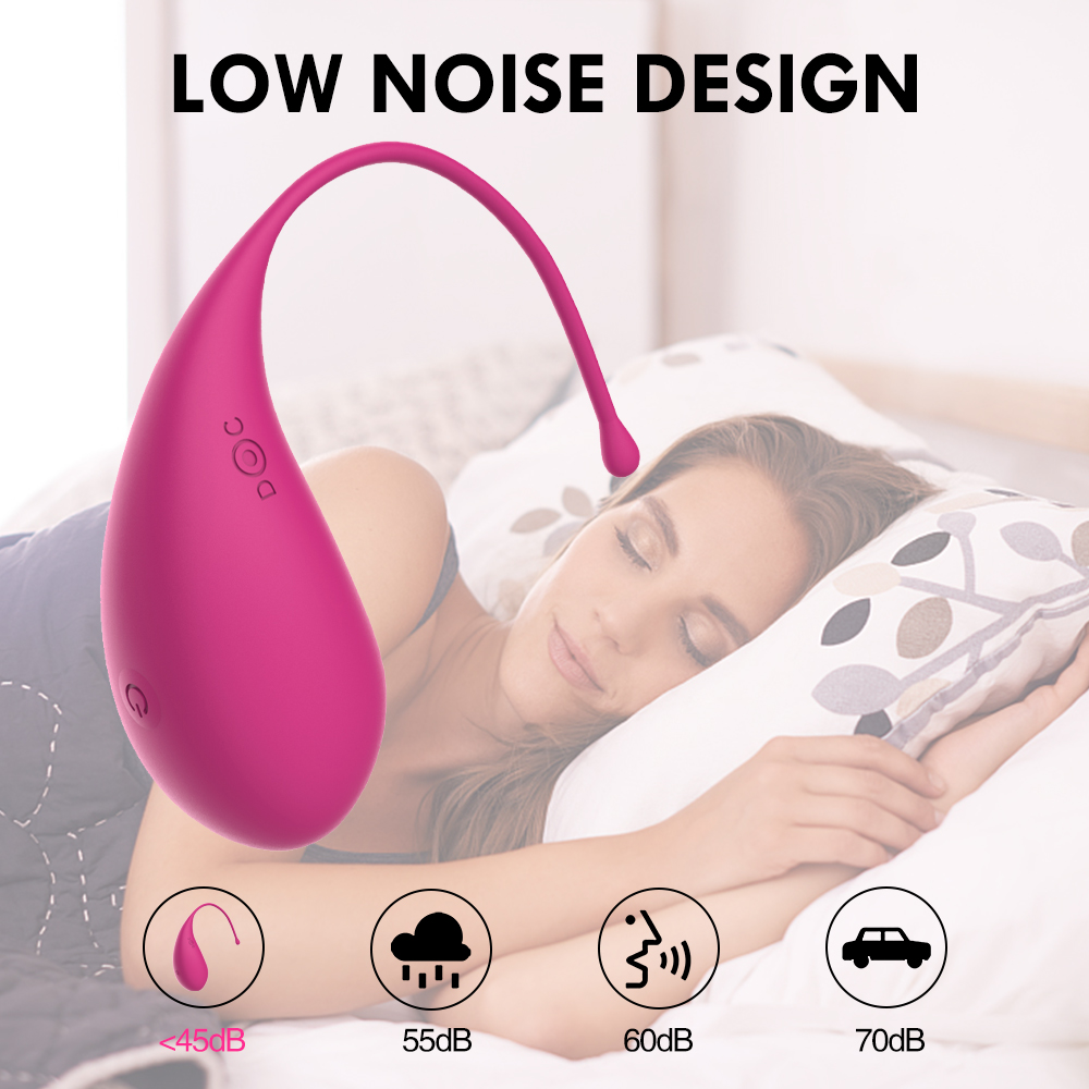 (Rose Red) Vibrating Dildo Vibrator Love Egg Adult Sex Toy Vaginal Balls Masturbator Clitoris G Spot Stimulator for Woman Wireless Remote Wearable 10 Speeds