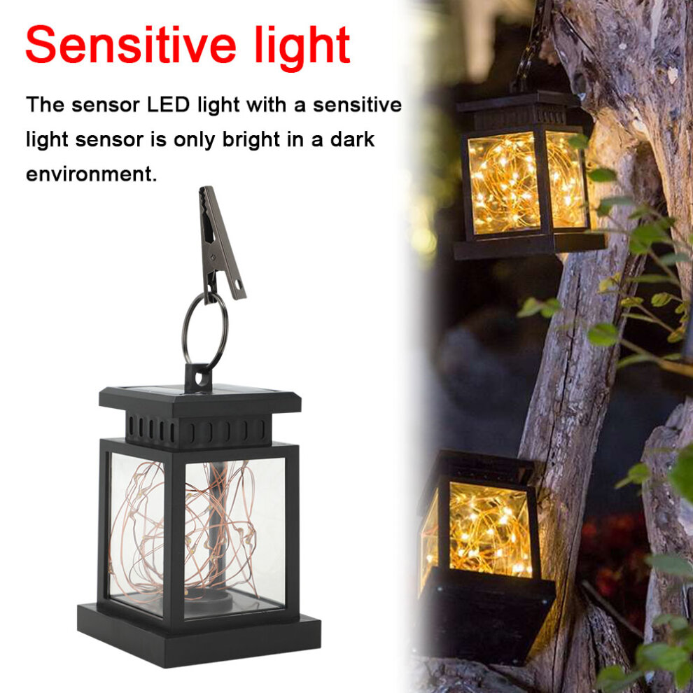 LED Solar Powered Hanging Lantern Lights Outdoor Garden Table Lamp