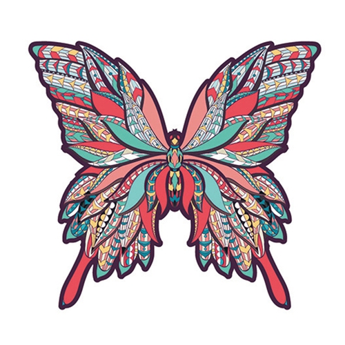 Butterfly Wooden Jigsaw Puzzle Birthday Gift Idea for Kids Adults Family Game and Hobby