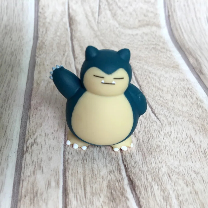 Pokemon Action Figures Toy Snorlax Character Collectible Anime PVC Figure Decoration Model Toys Kids Christmas Gift 5Pcs Set