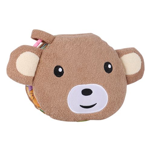 Durable Cloth Book for Infants Babys Interactive Early Learning Toy with Crinkly Pages