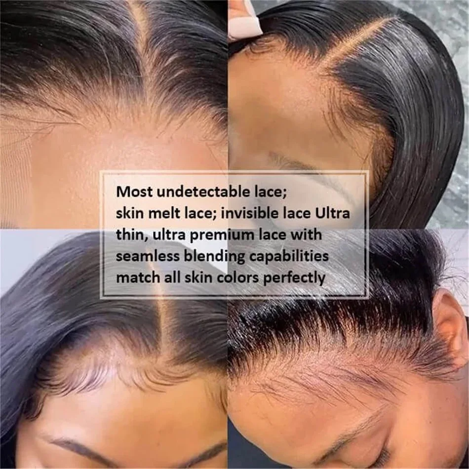 (13x4 HD Frontal Wig 16 inches) HD Lace Front Human Hair Wigs Straight 13x4 13x6 Transparent Lace Frontal Human Hair Wigs Pre Plucked HD Lace Wigs For Women