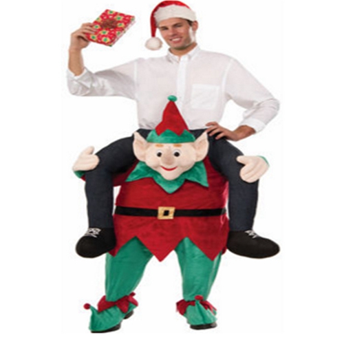 Santa Claus Elf Snowman Shoulder Carry Halloween Christmas Costume Ride On Fancy Dress Adult Halloween Cosplay Funny Costumes Men Women One Size