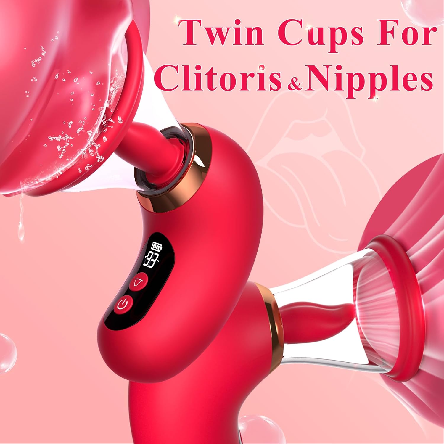 Female Sex Toys Women Suction Vibrator Sucking Tongue Licking Vibrators Nipple Suckers Clit Licker Clitoral Stimulator Pump Vibrating Sex Toy Adult Toys