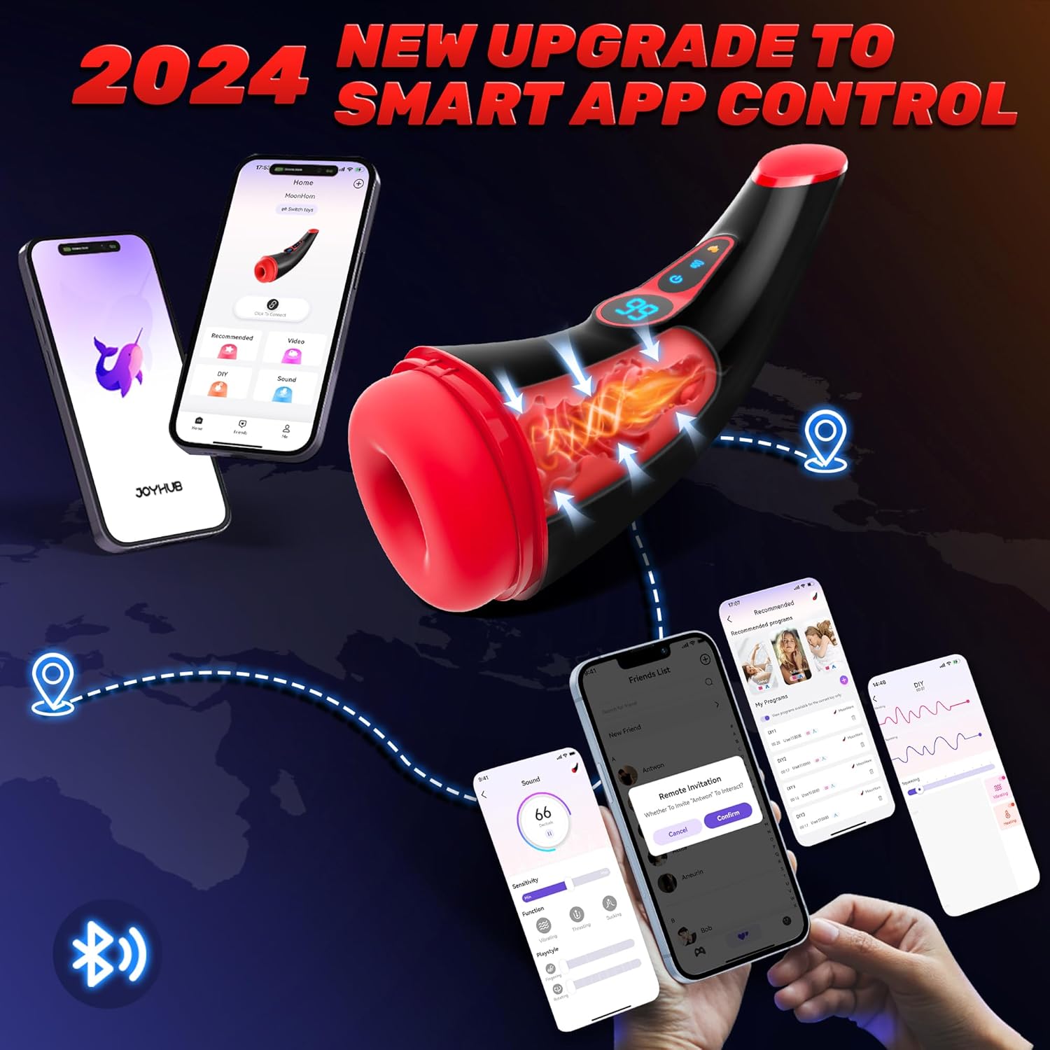 Automatic Sucking Male Masturbator Cup Sex Toys for Men Suction Vibrating Heating LCD Display Electric Adult Toys UK Vibrator Stroker Penis Stimulation